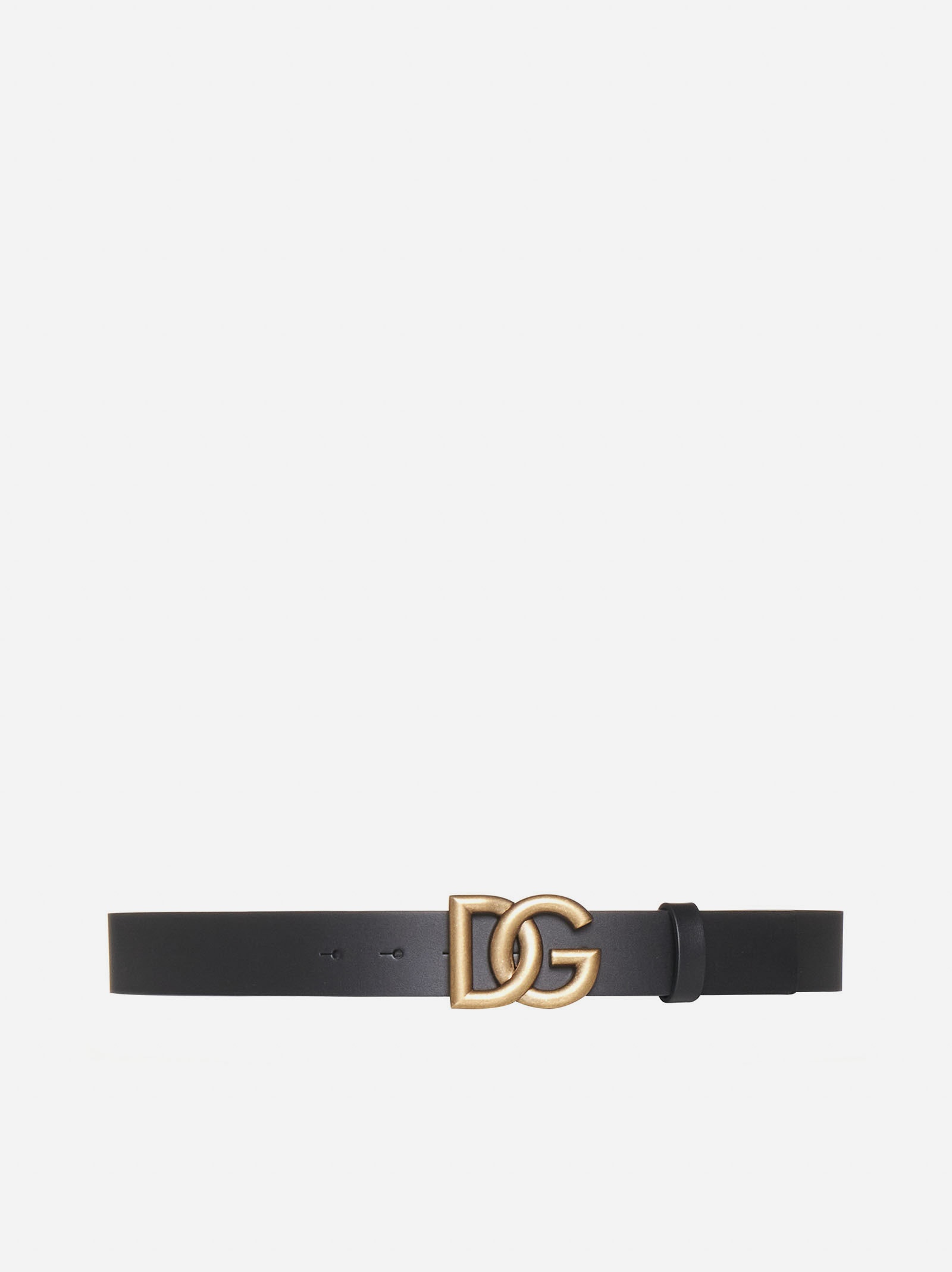 DG logo leather belt - 1