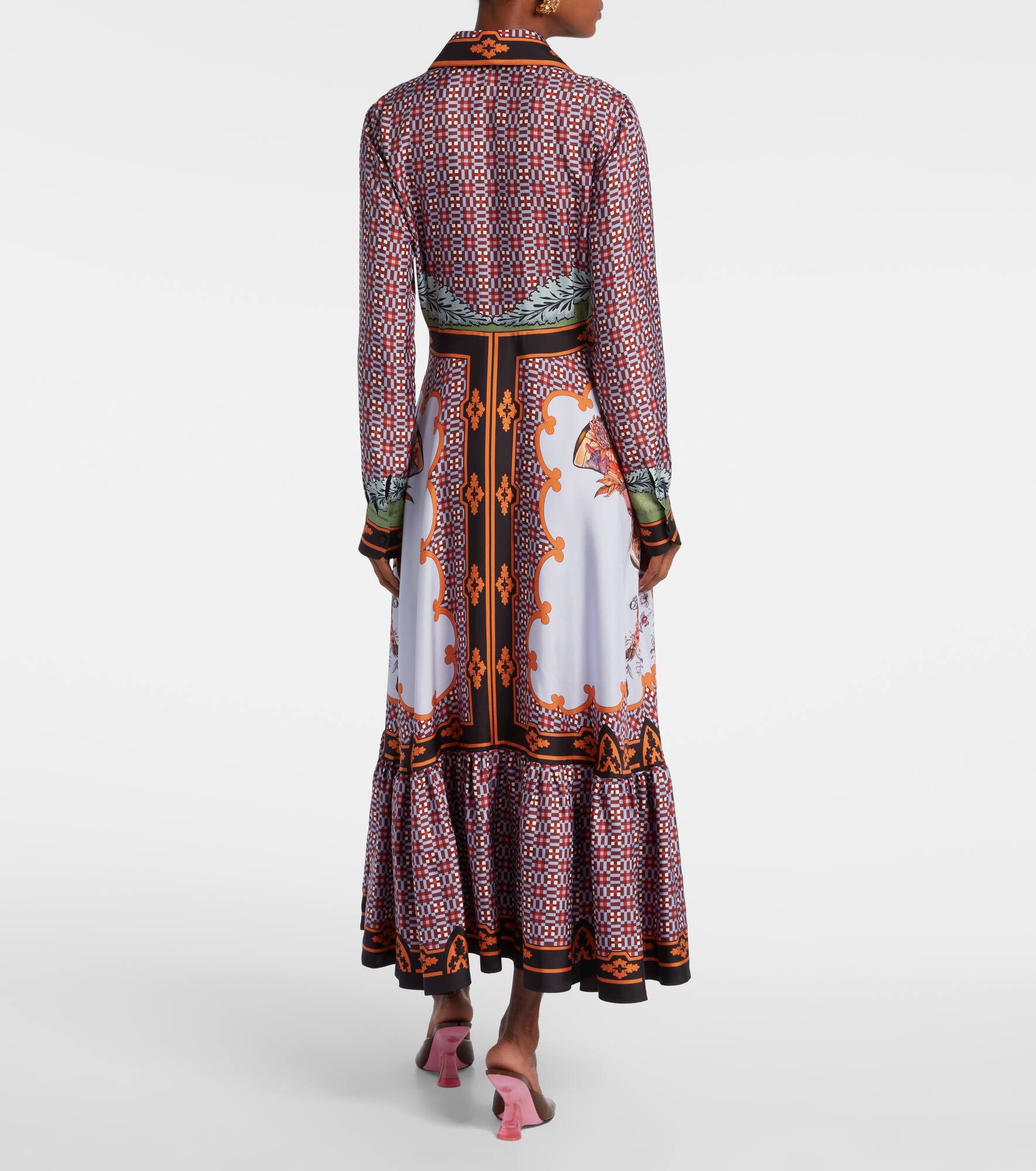 San Pietro printed silk maxi dress - 3
