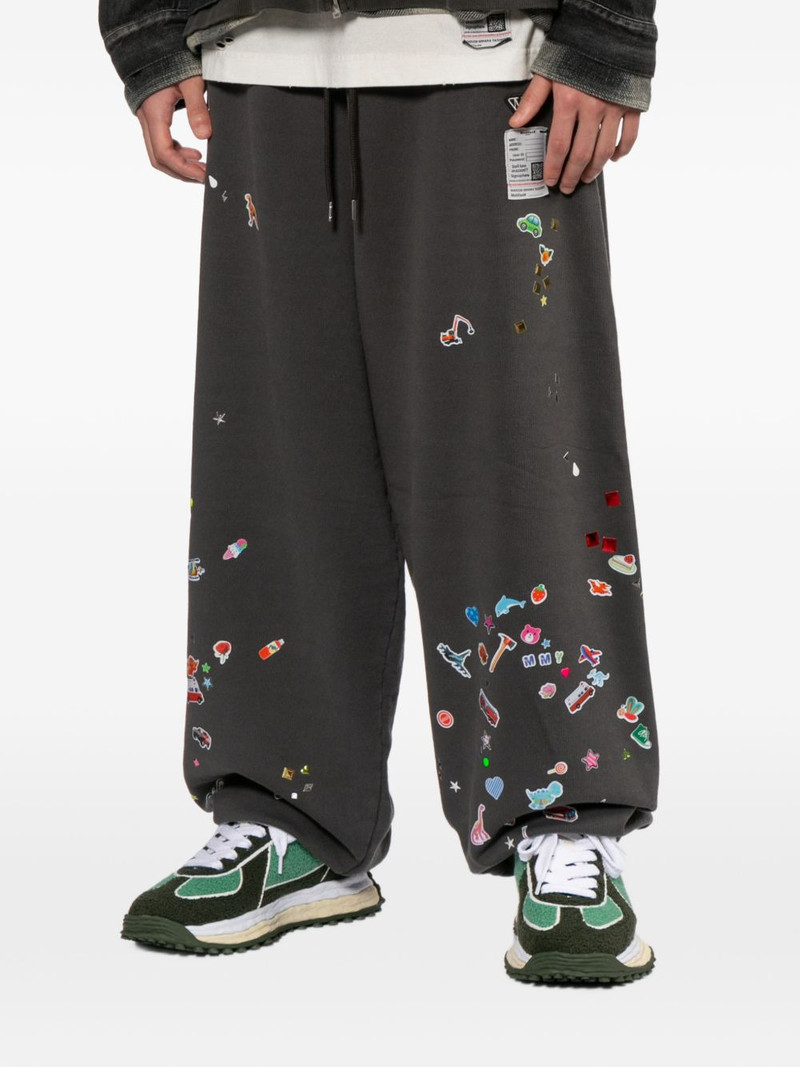 graphic drawstring trousers 3