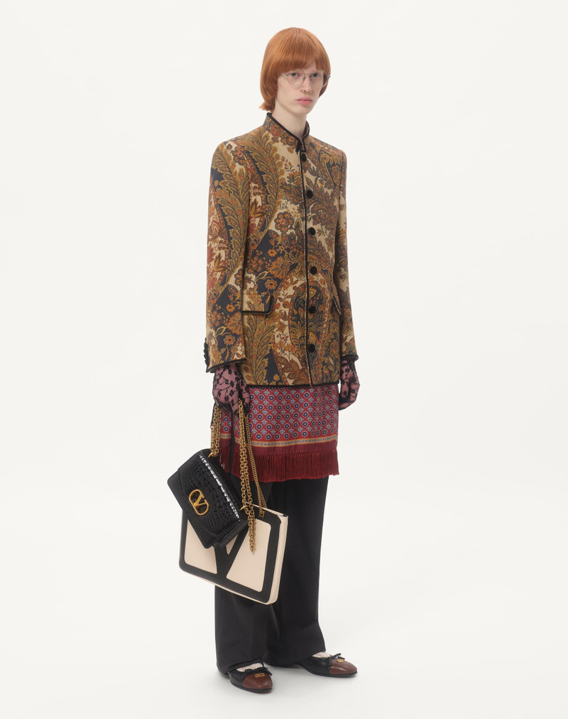 Valentino HEMP JACKET WITH VOYAGE IMAGINAIRE PRINT outlook