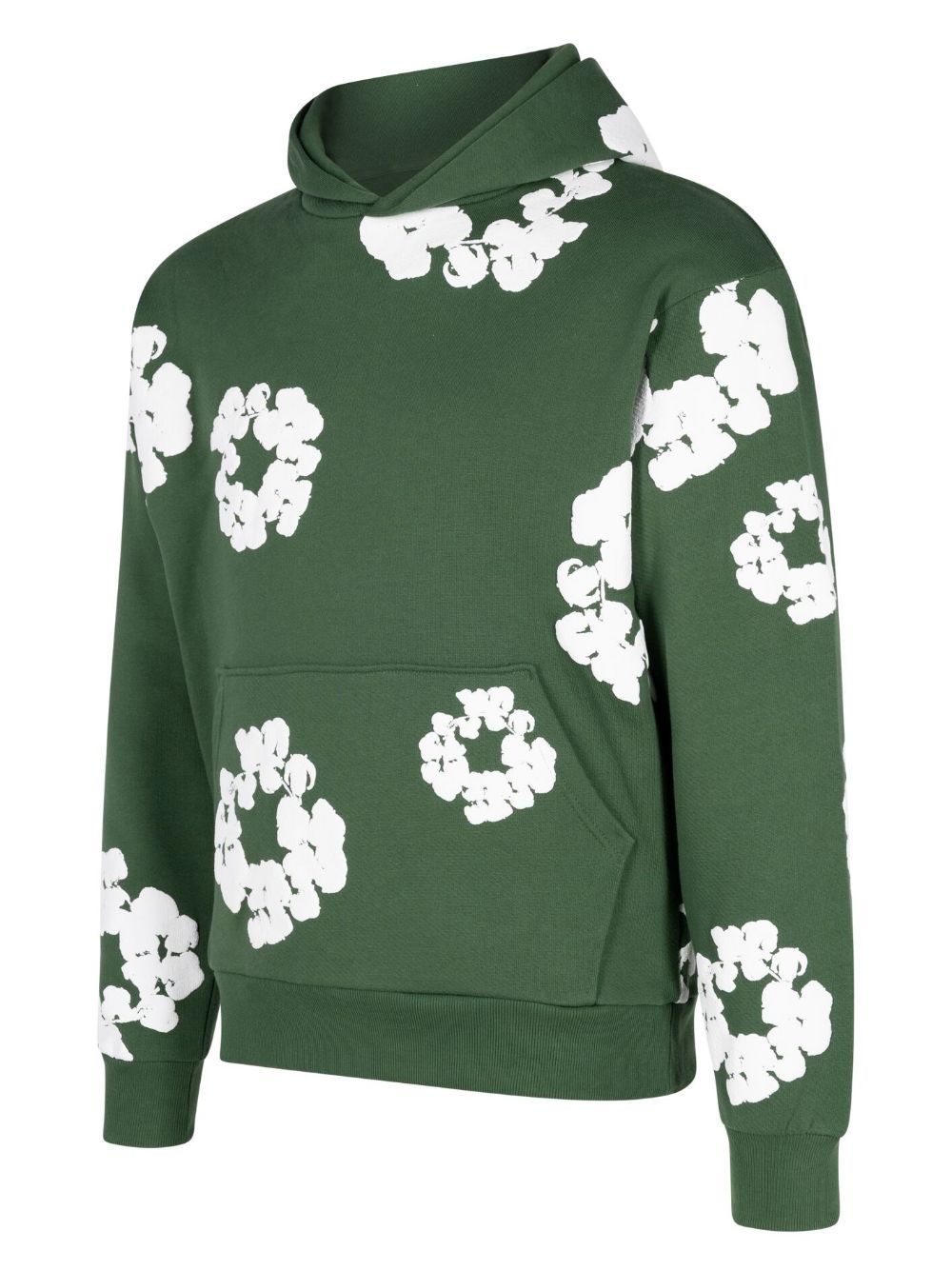 Cotton Wreath-print hoodie - 2