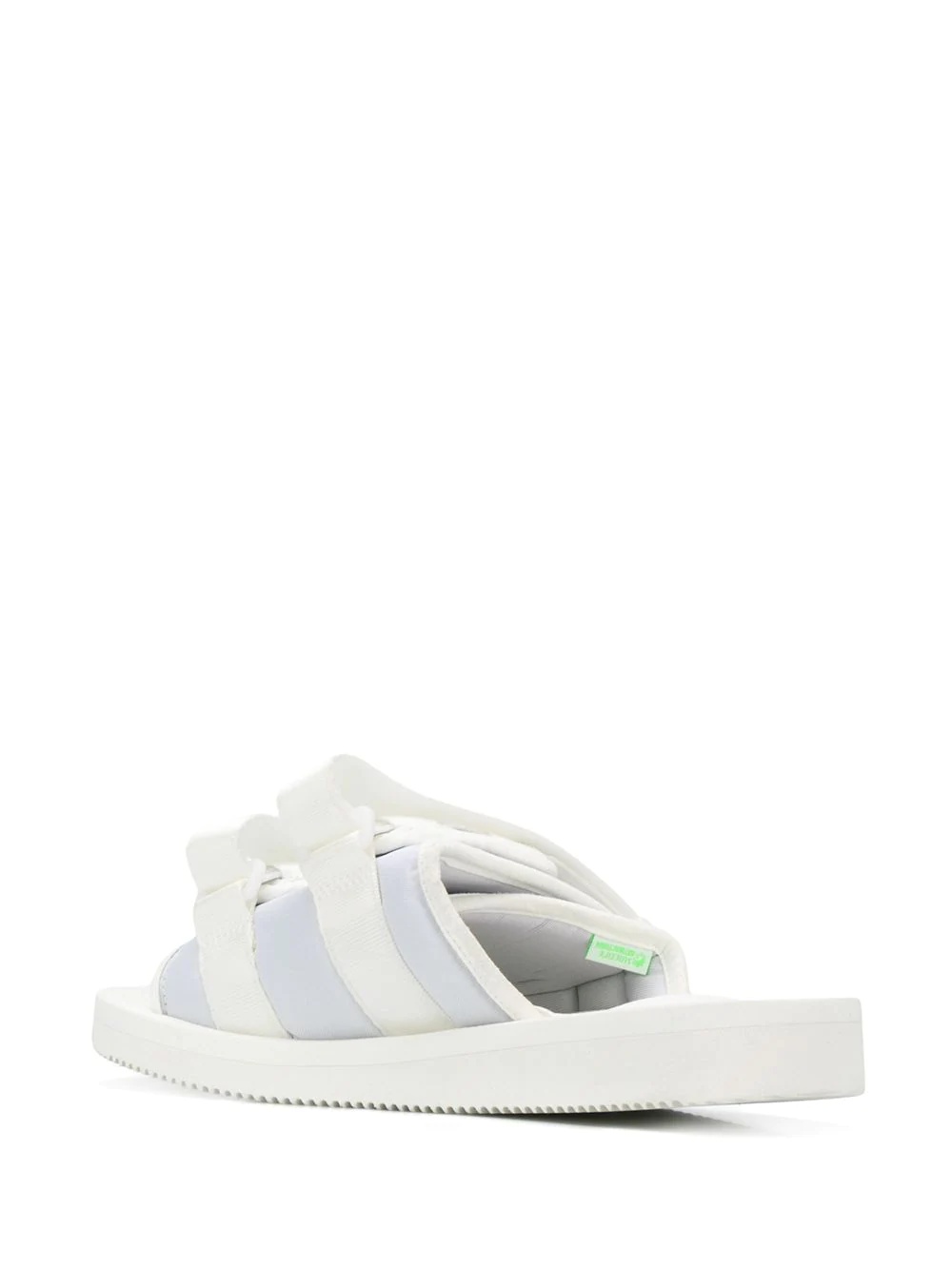 white strapped sliders - 3