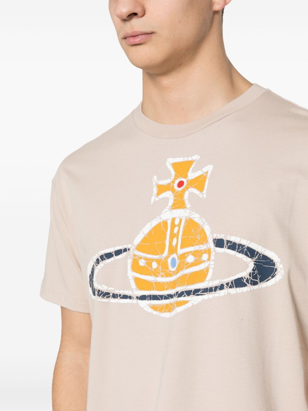Orb-logo-print cotton T-shirt - 5