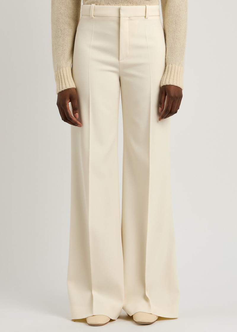Chloé Chloe Flared-leg Wool Trousers outlook