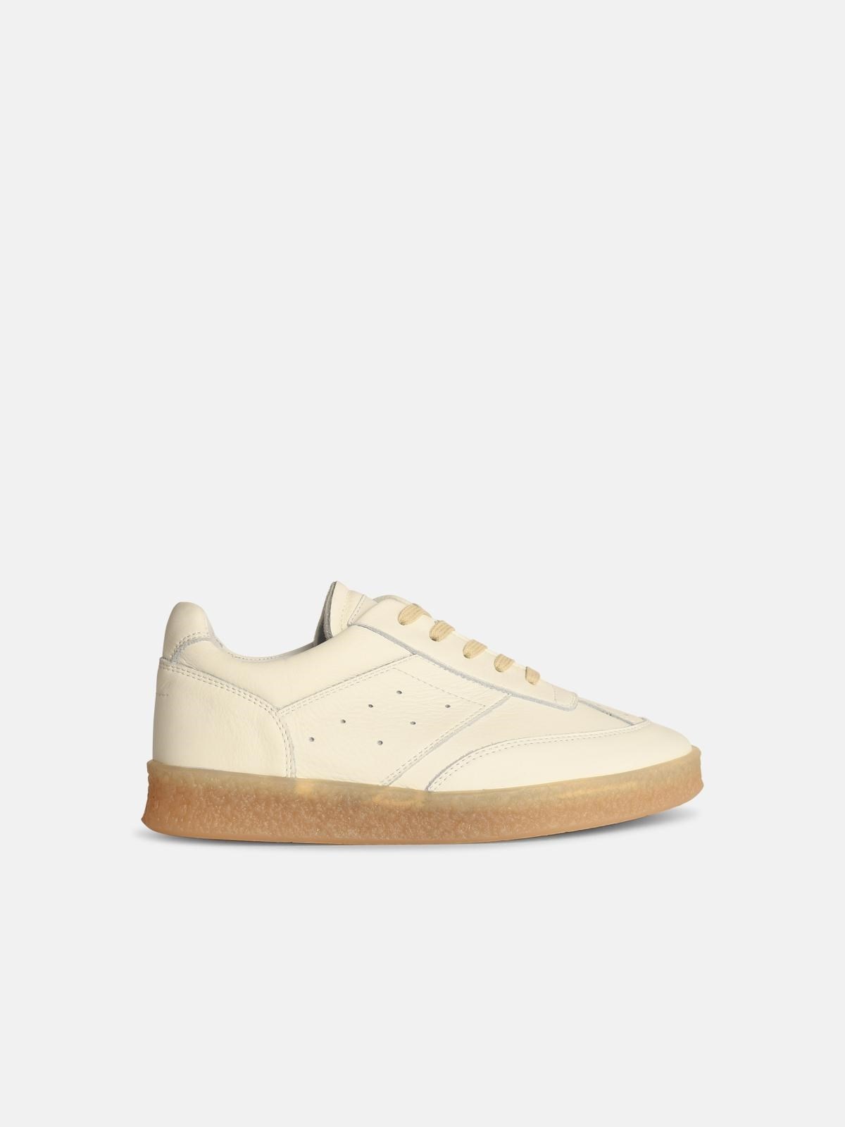 スニーカー MM6 MAISON MARGIELA Women Sneakers S59WS0212 P7016 1003 WHIT MM6 Maison Margiela White Leather Sneakers | italist, ALWAYS