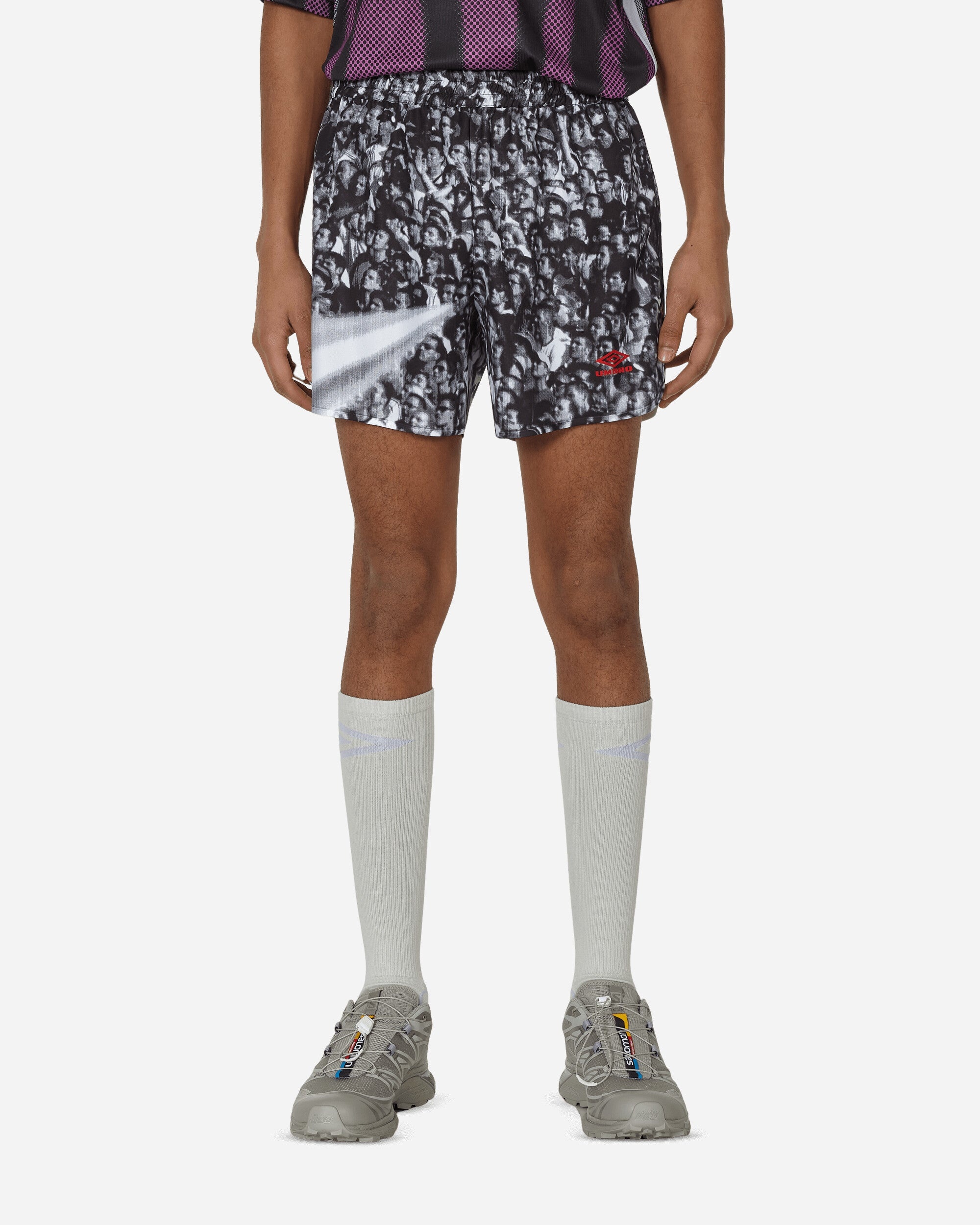 Printed Shorts White / Black - 1