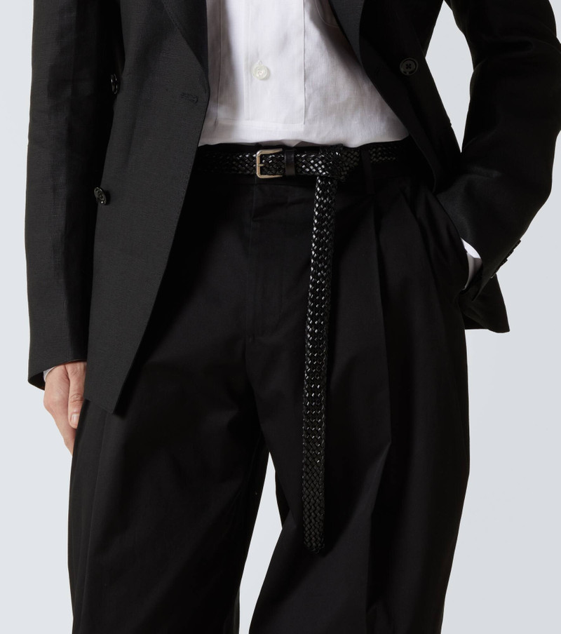 Dolce & Gabbana Braided leather belt outlook