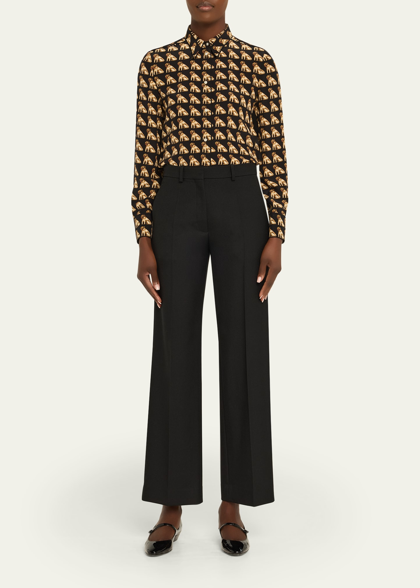Charles Pug Crepe De Chine Blouse - 2