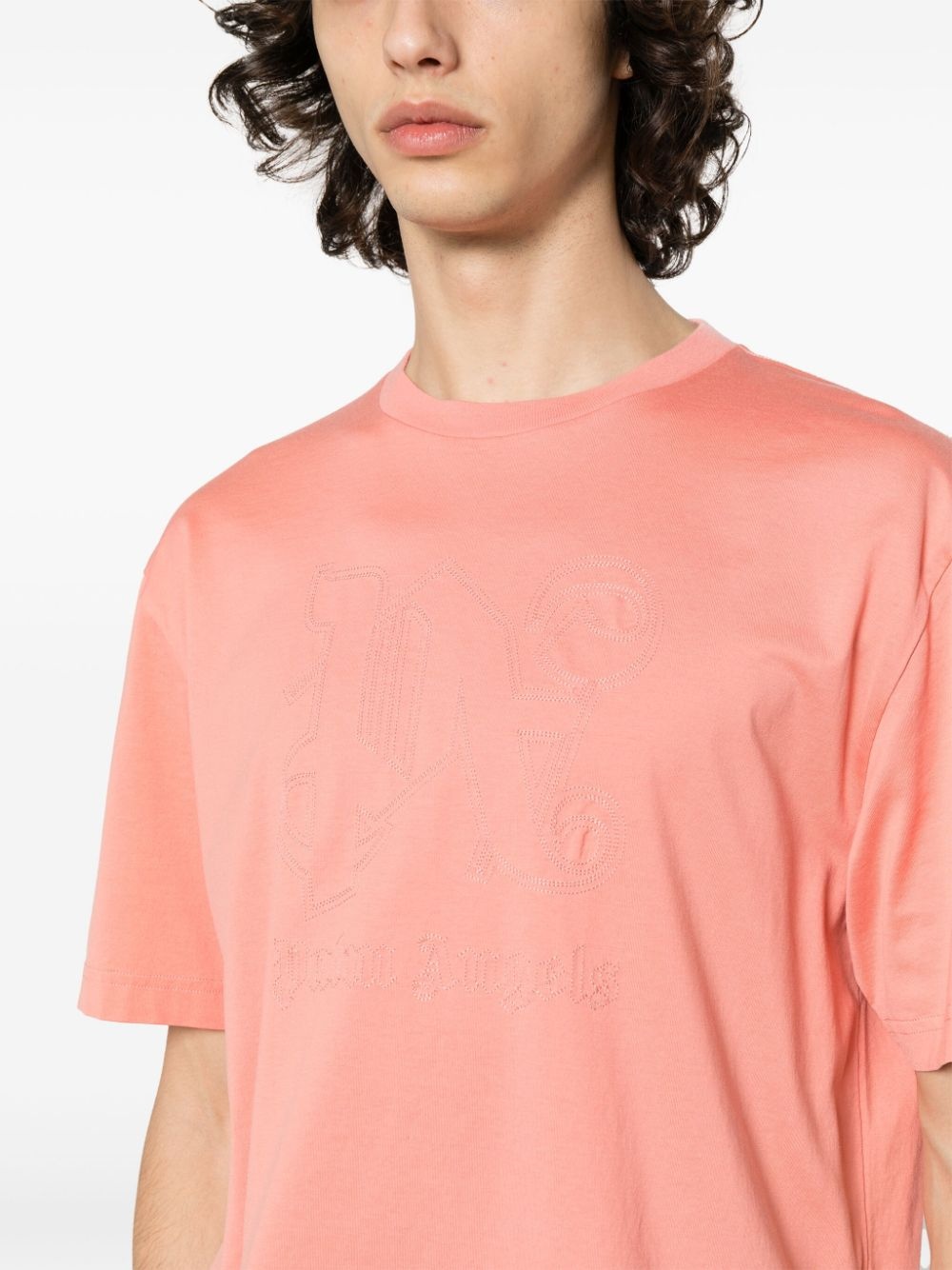 Monogram Statement-embroidered T-shirt - 5