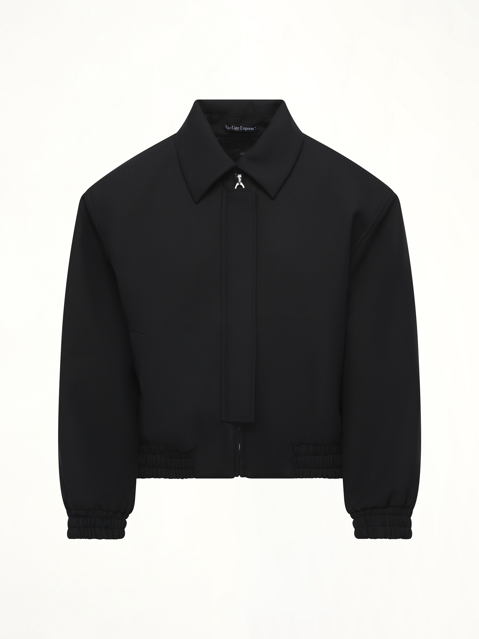 Zip Shoulder Jacket in Black - 2