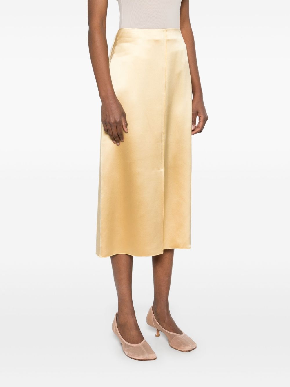 satined midi skirt - 3
