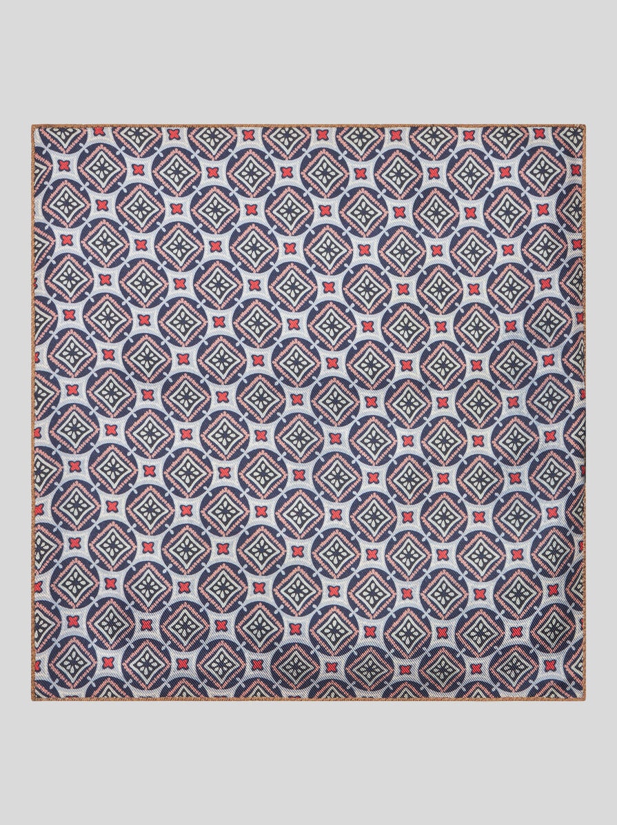 PRINTED SILK POCKET SQUARE - 3