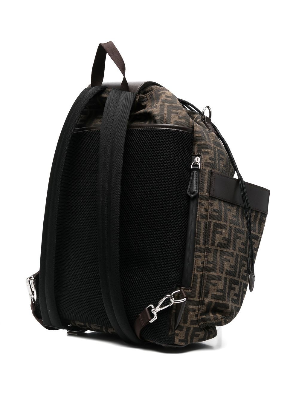 monogram pattern backpack - 3