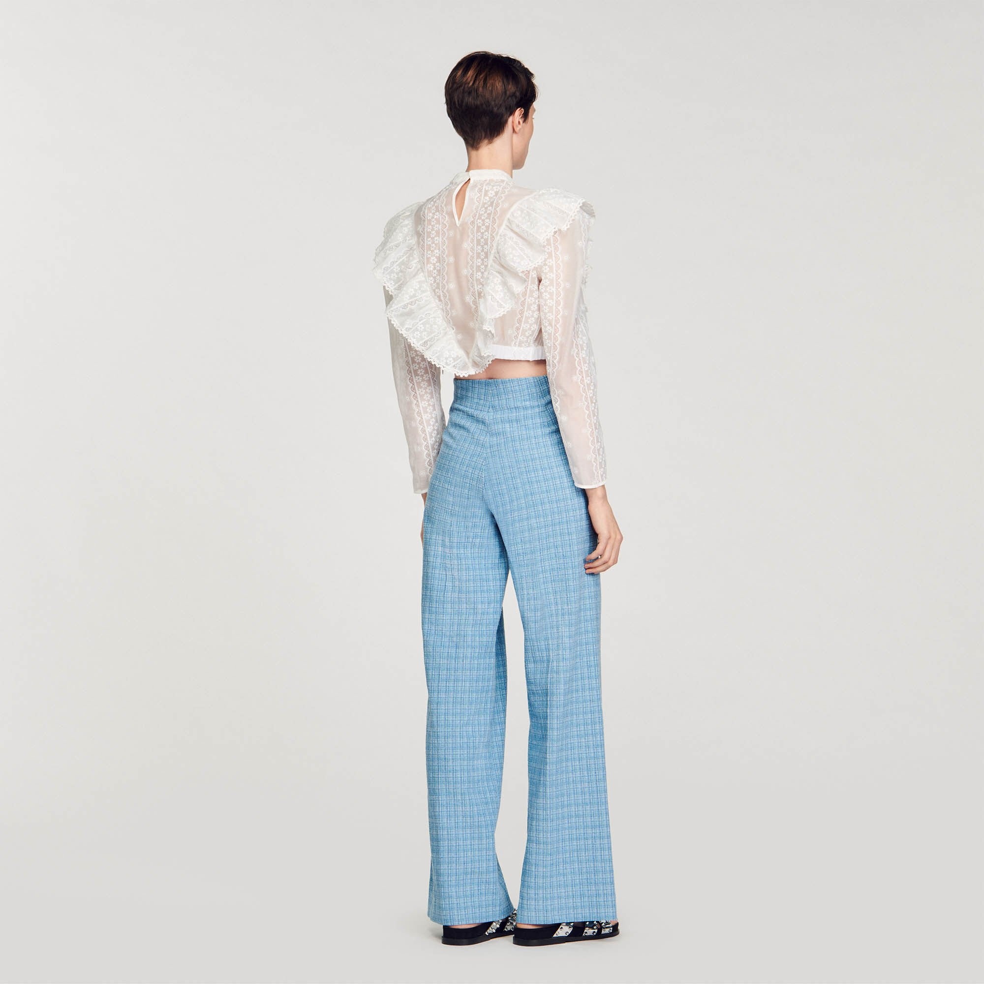 BRODERIE ANGLAISE CROP TOP - 6