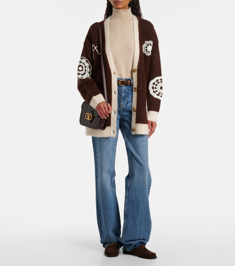 ALÉMAIS Crochet-trimmed cardigan outlook