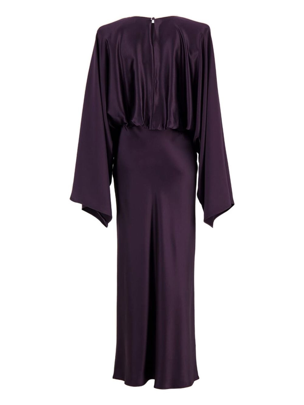 Evinka long-sleeve gathered silk dress - 2