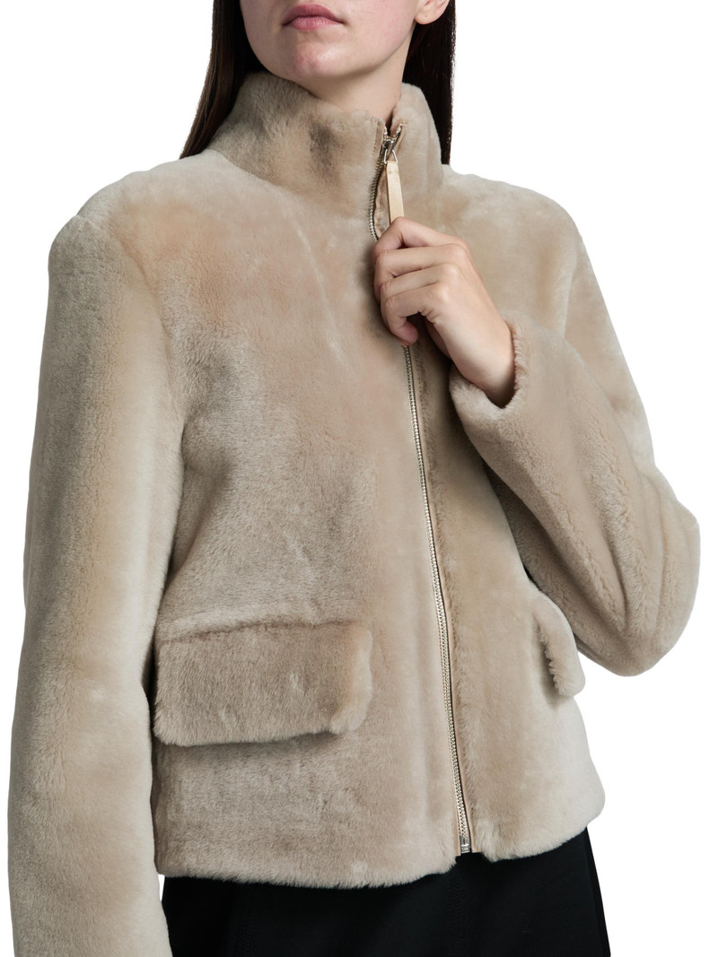 Women's Scarlett Shearling Jacket - Sand 6