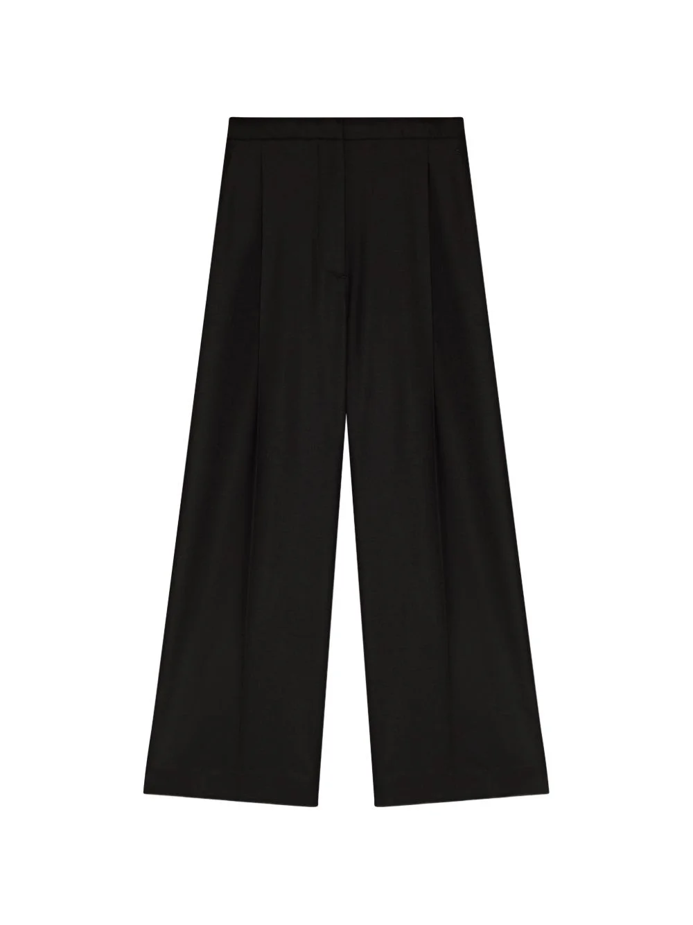 flannel palazzo trousers - 1