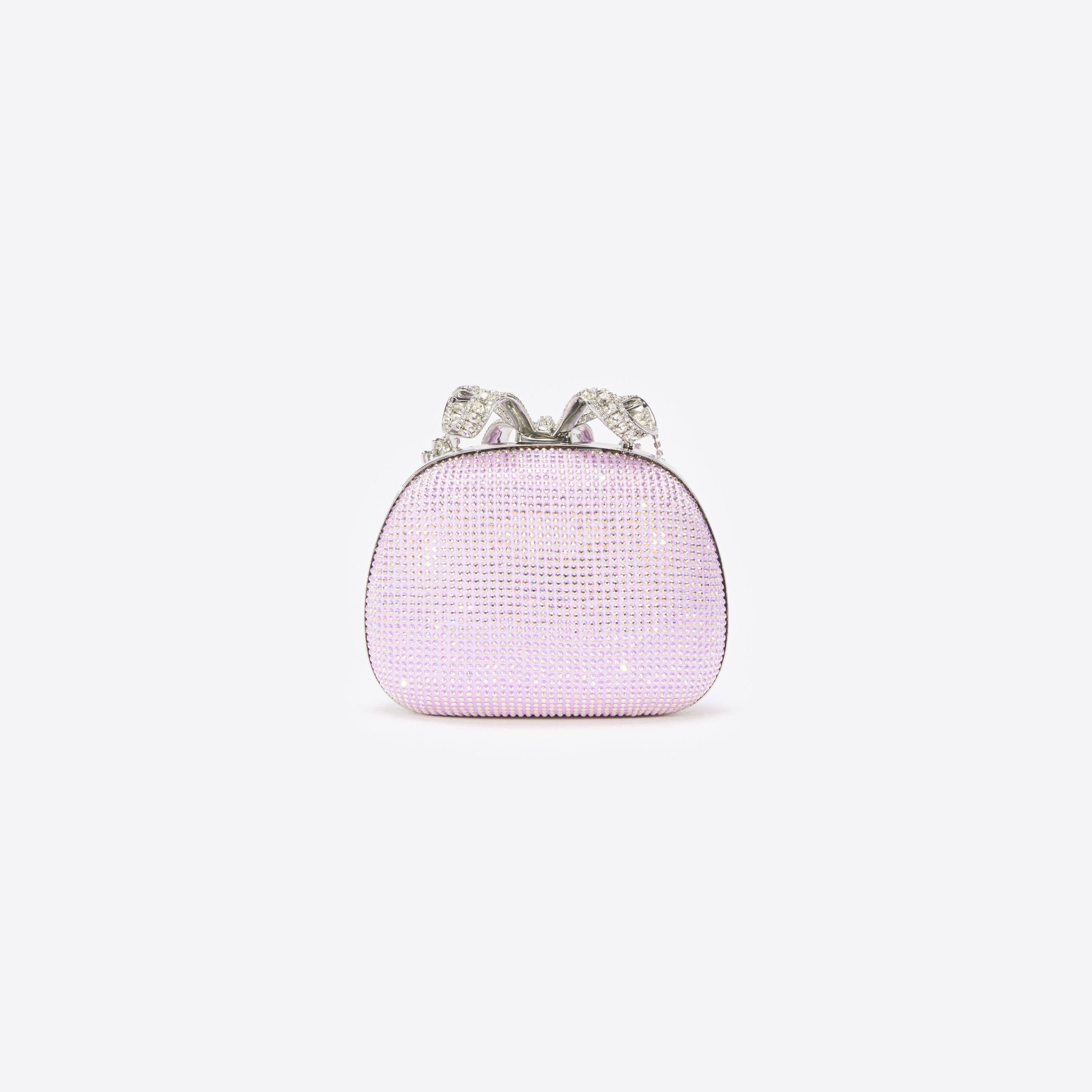 Purple Crystal Clutch Bag - 3