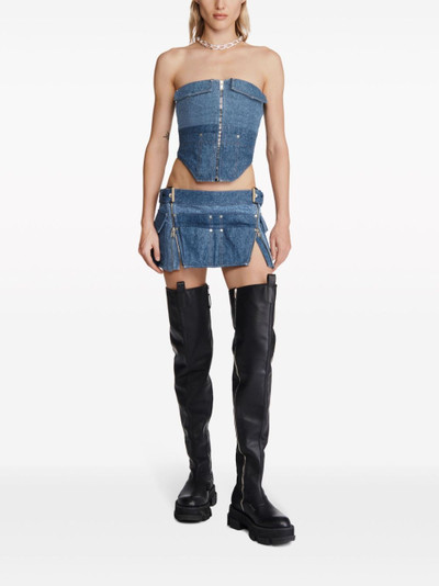 Dion Lee Workwear denim corset top outlook