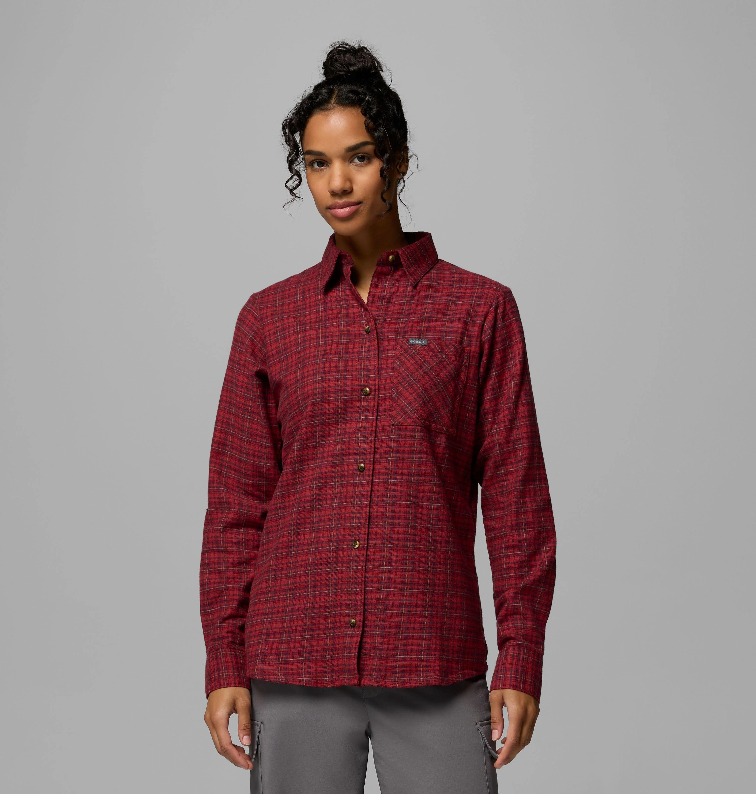 Women's Calico Basin Flannel Long Sleeve Shirt - 1