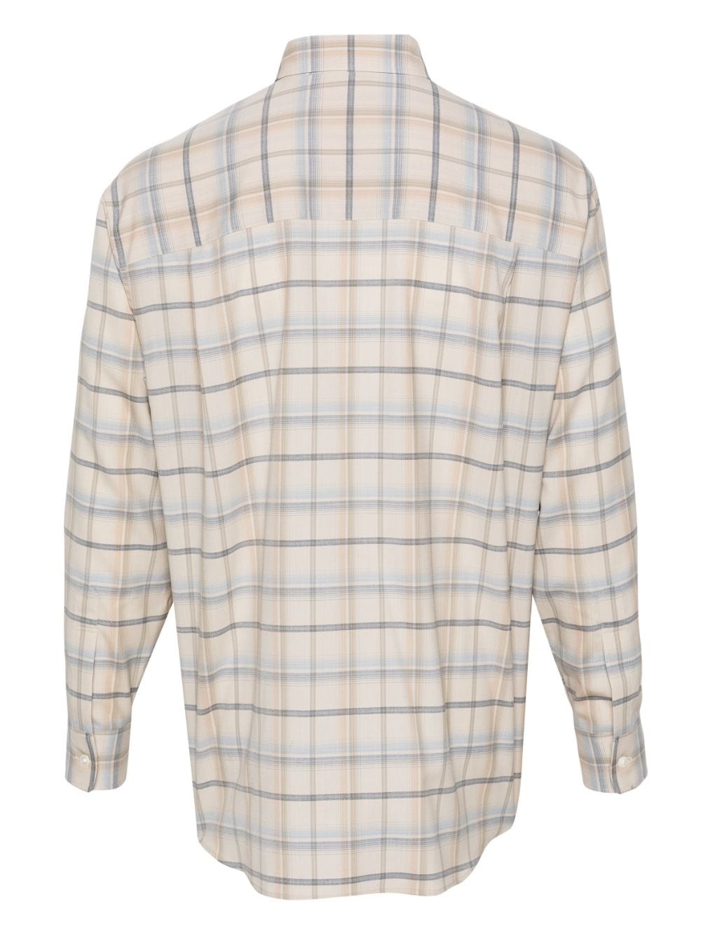 checked wool shirt - 2