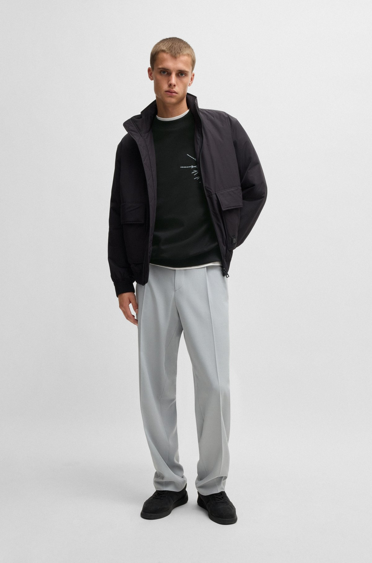 COTTON-TERRY RELAXED-FIT SWEATSHIRT WITH SEASONAL PRINTS - 4
