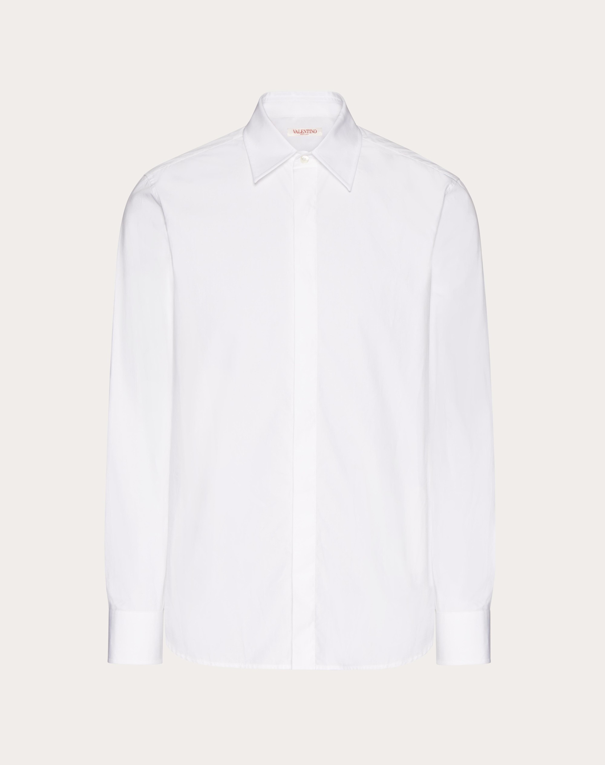 HEAVY COTTON POPLIN LONG SLEEVE SHIRT - 1