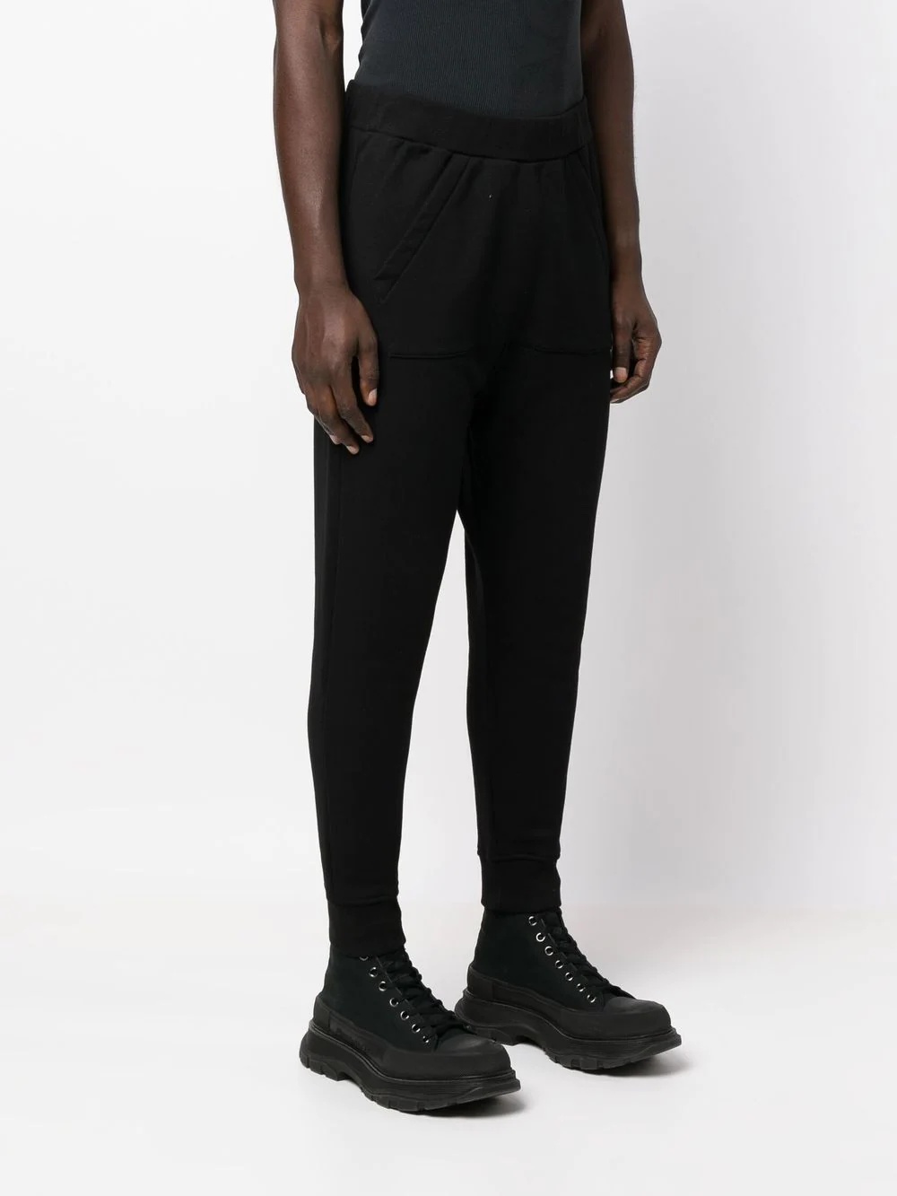 elasticated track pants - 3