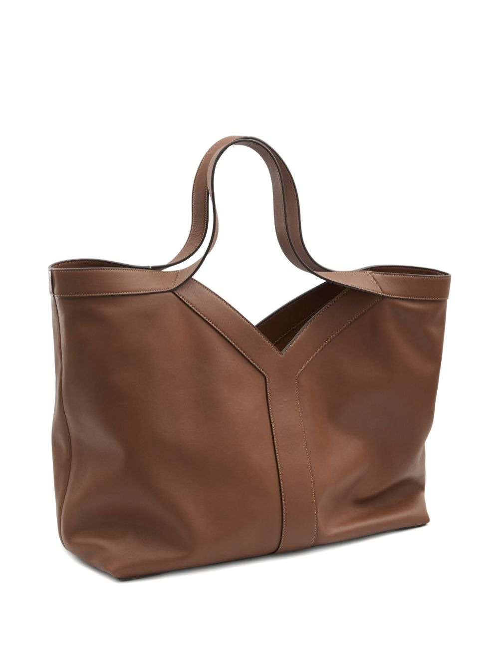 large Y leather tote bag - 2