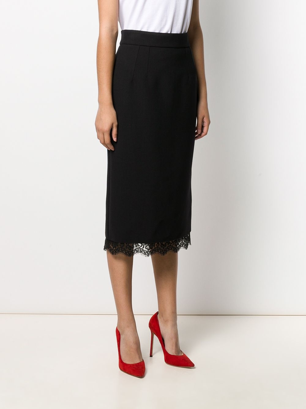 basket weave midi skirt - 3