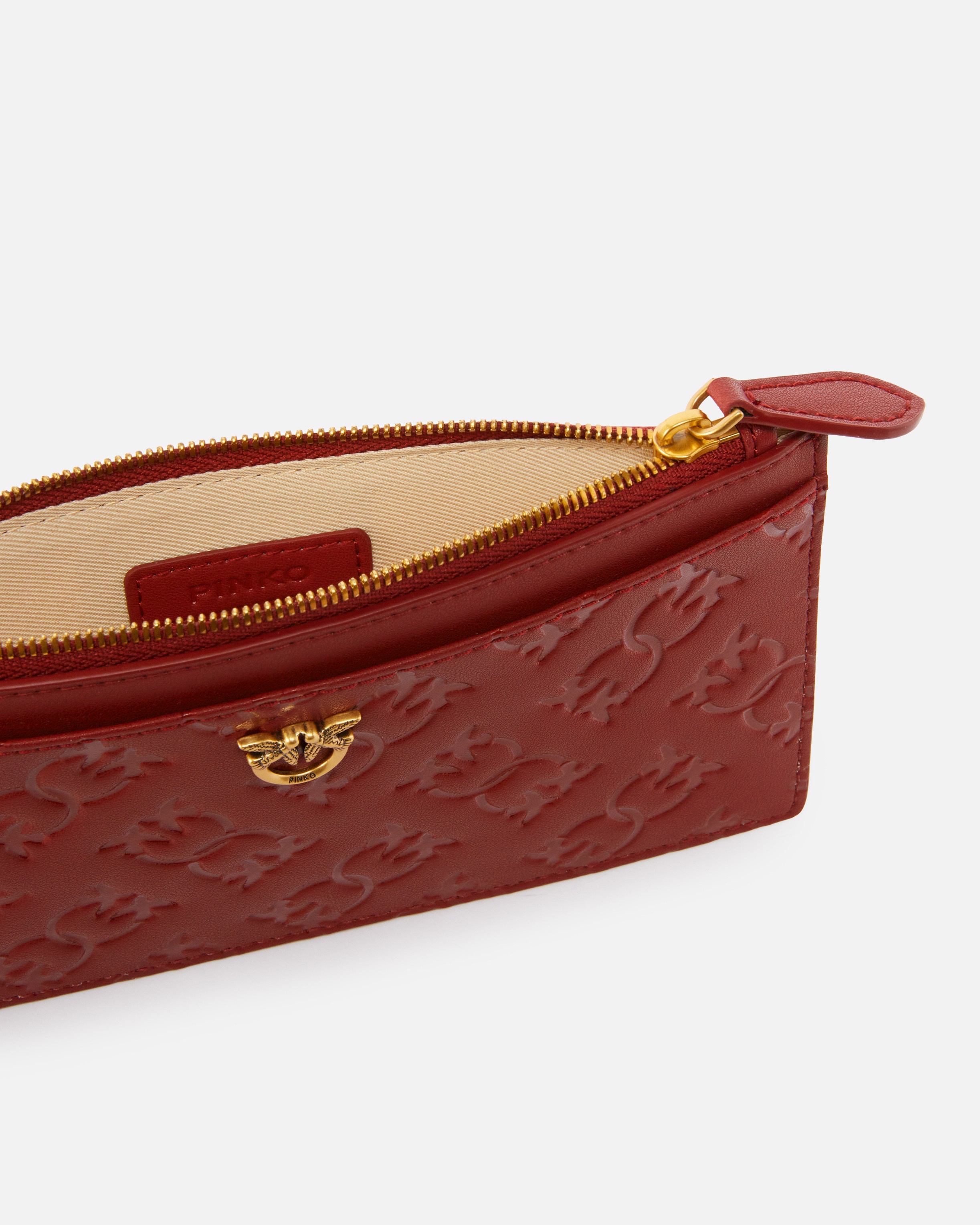 RECTANGULAR LEATHER CARD HOLDER WITH IMPRINTED LOGO - 4