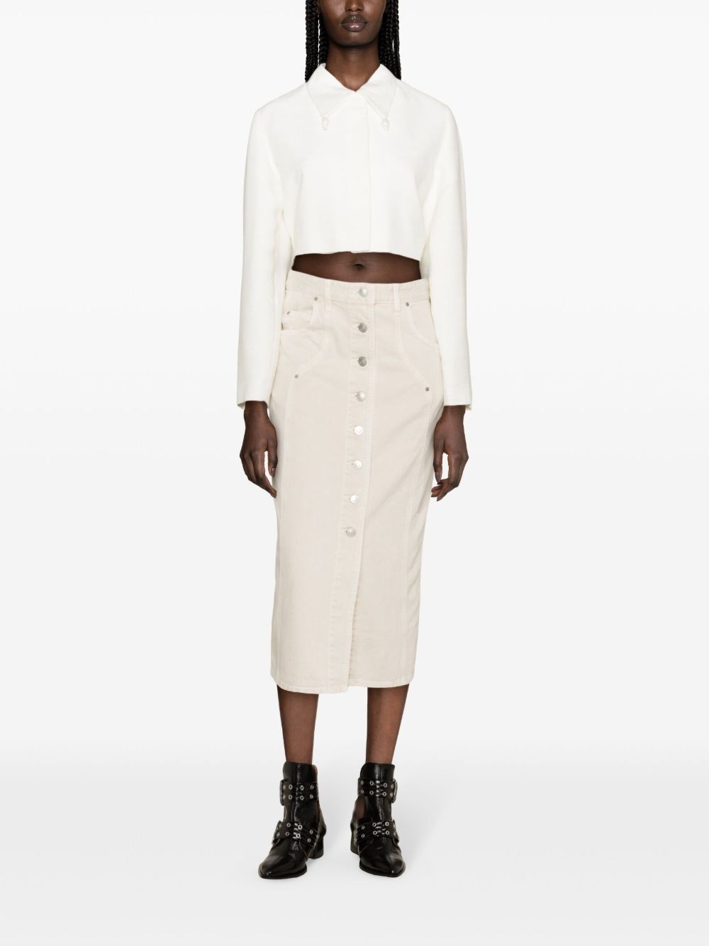 Vandy denim midi skirt - 2