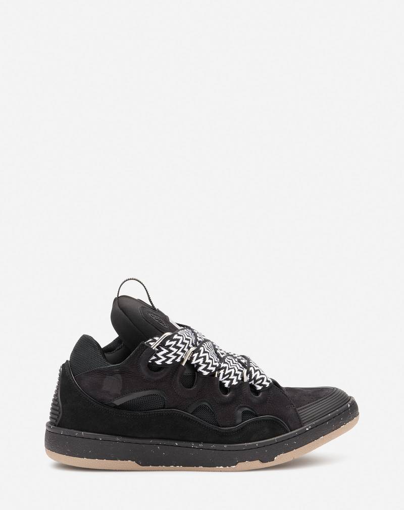 LEATHER CURB SNEAKERS 1