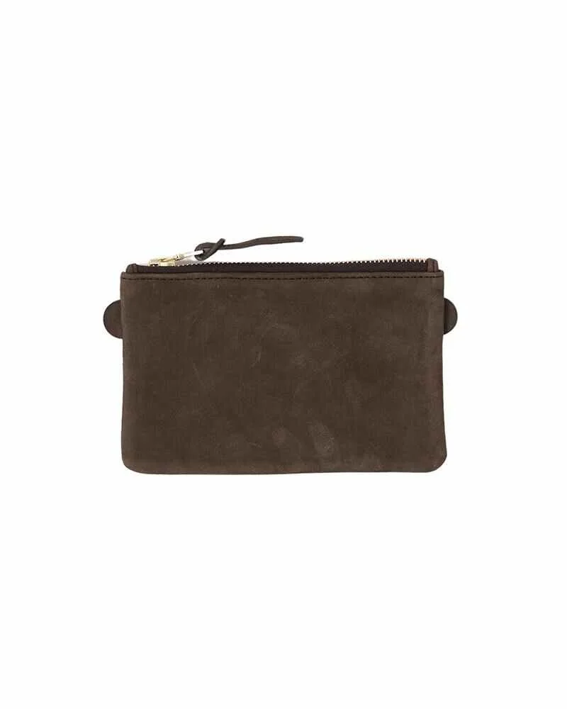 LEATHER ESSENTIALS CASE (L) DK.BROWN - 1