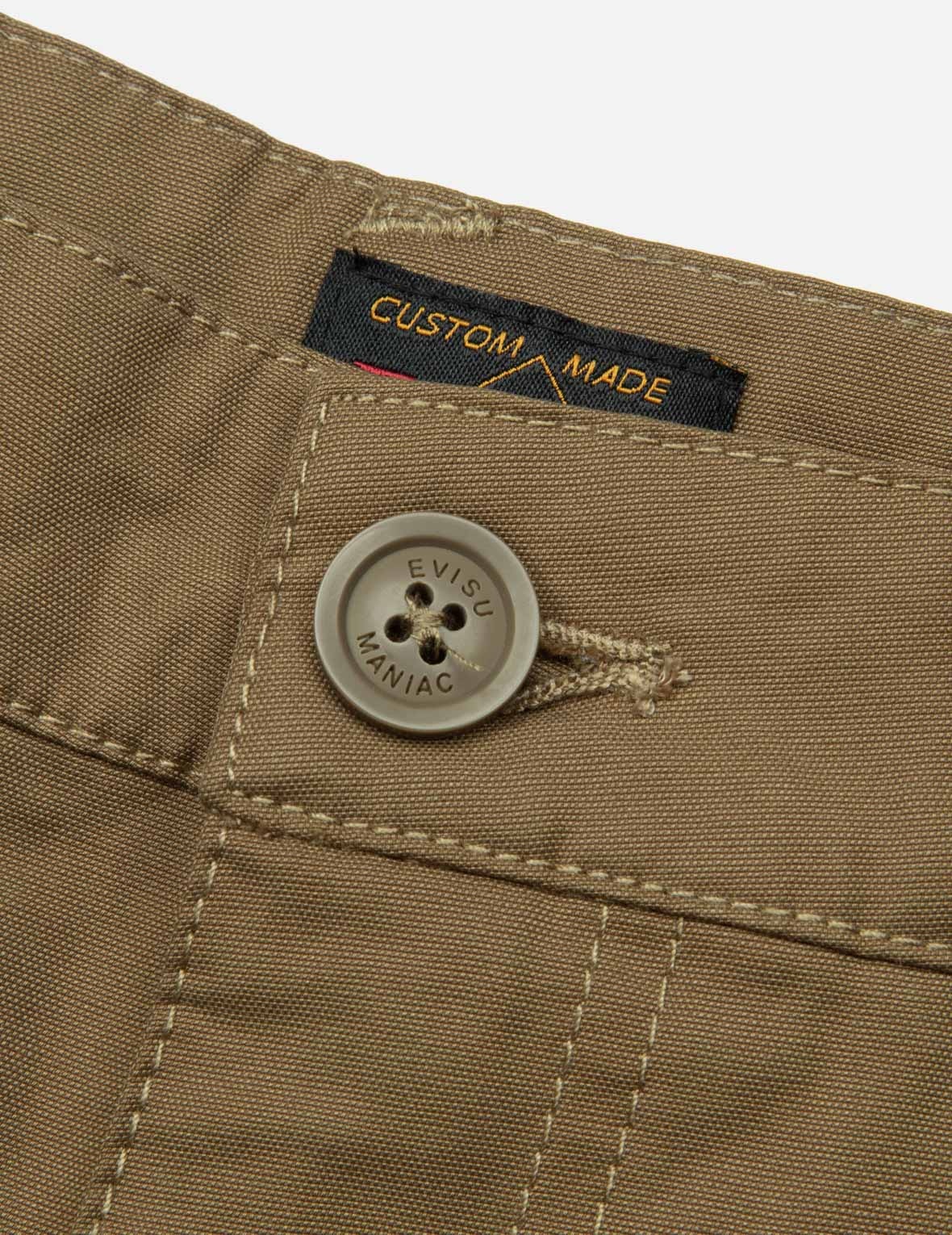 Kamon and Wheel of Wisdom Embroidery Fashion Fit Woven Jogger - 5