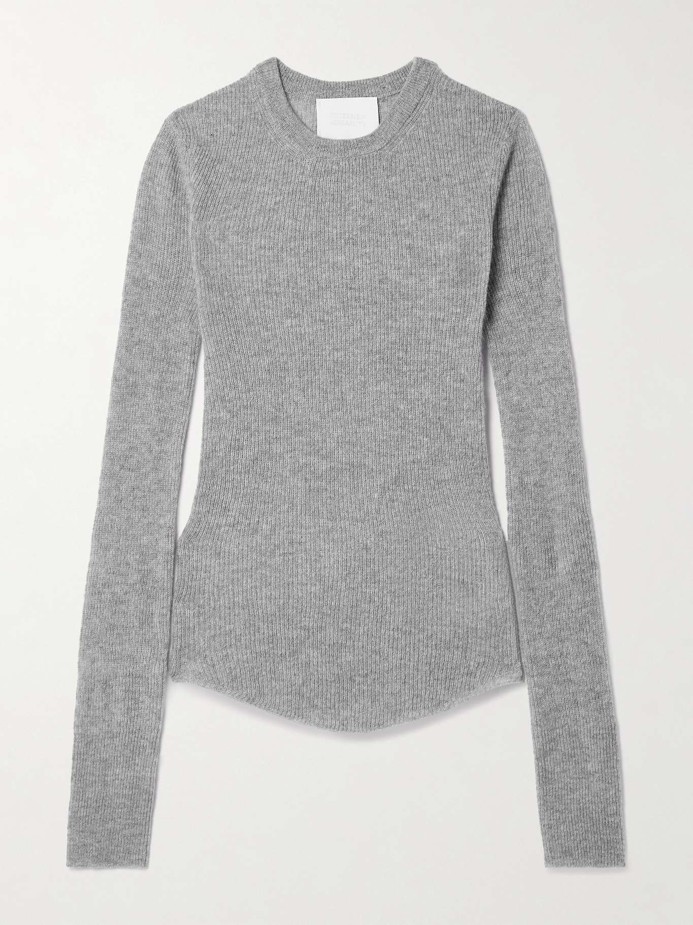 Alessia wool and cashmere-blend sweater Gray - 1