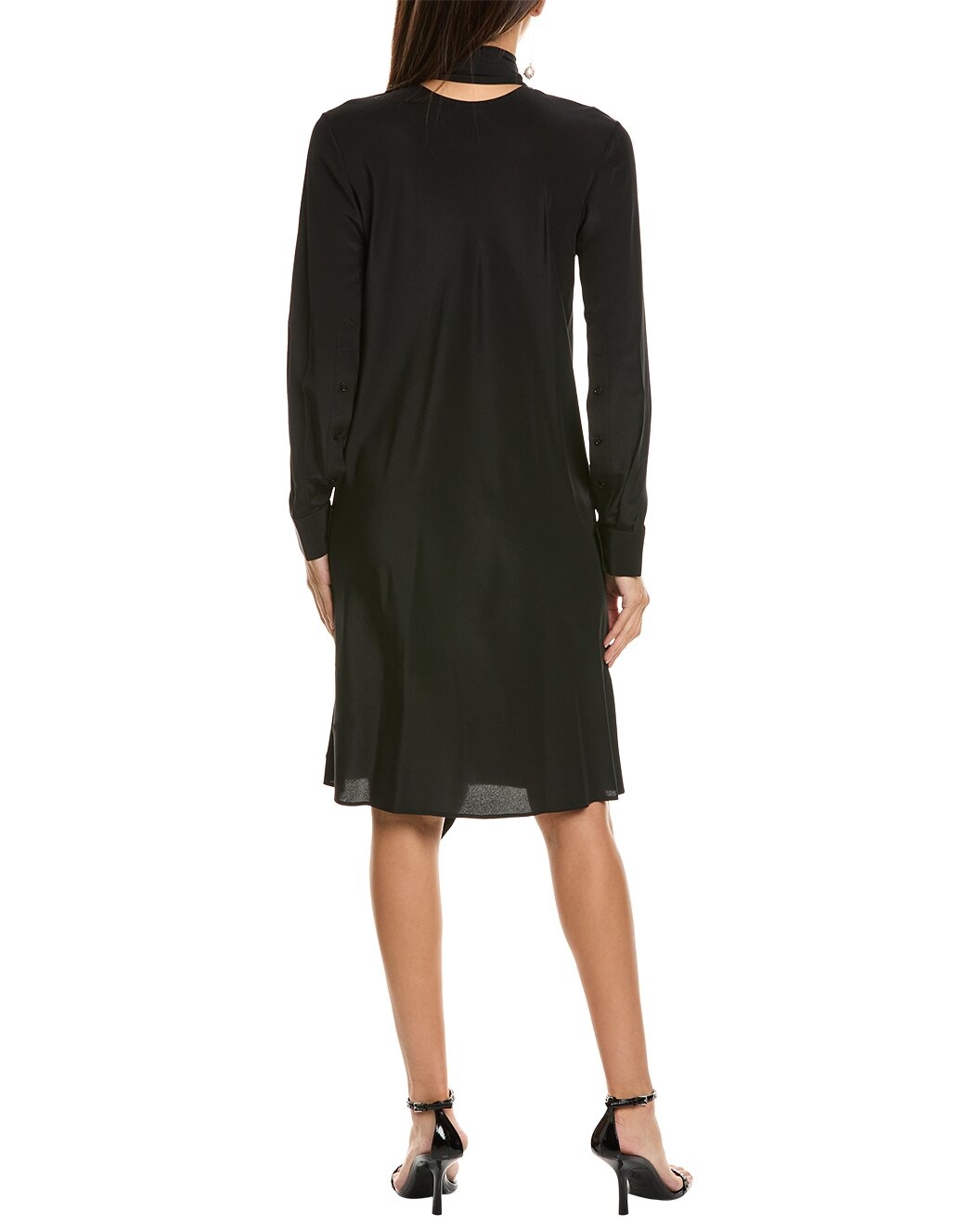 Helmut Lang Opaque Scarf Silk Dress - 2