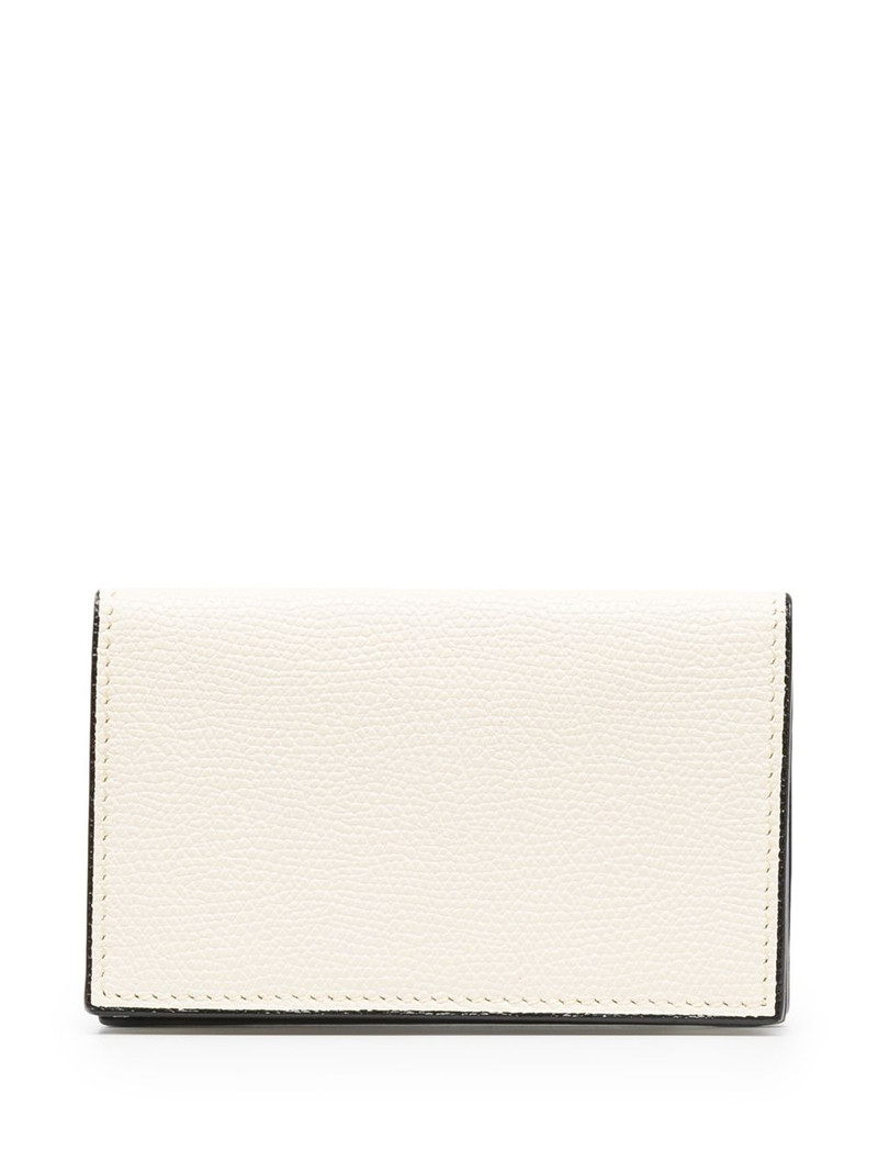 Valextra foldover leather wallet outlook