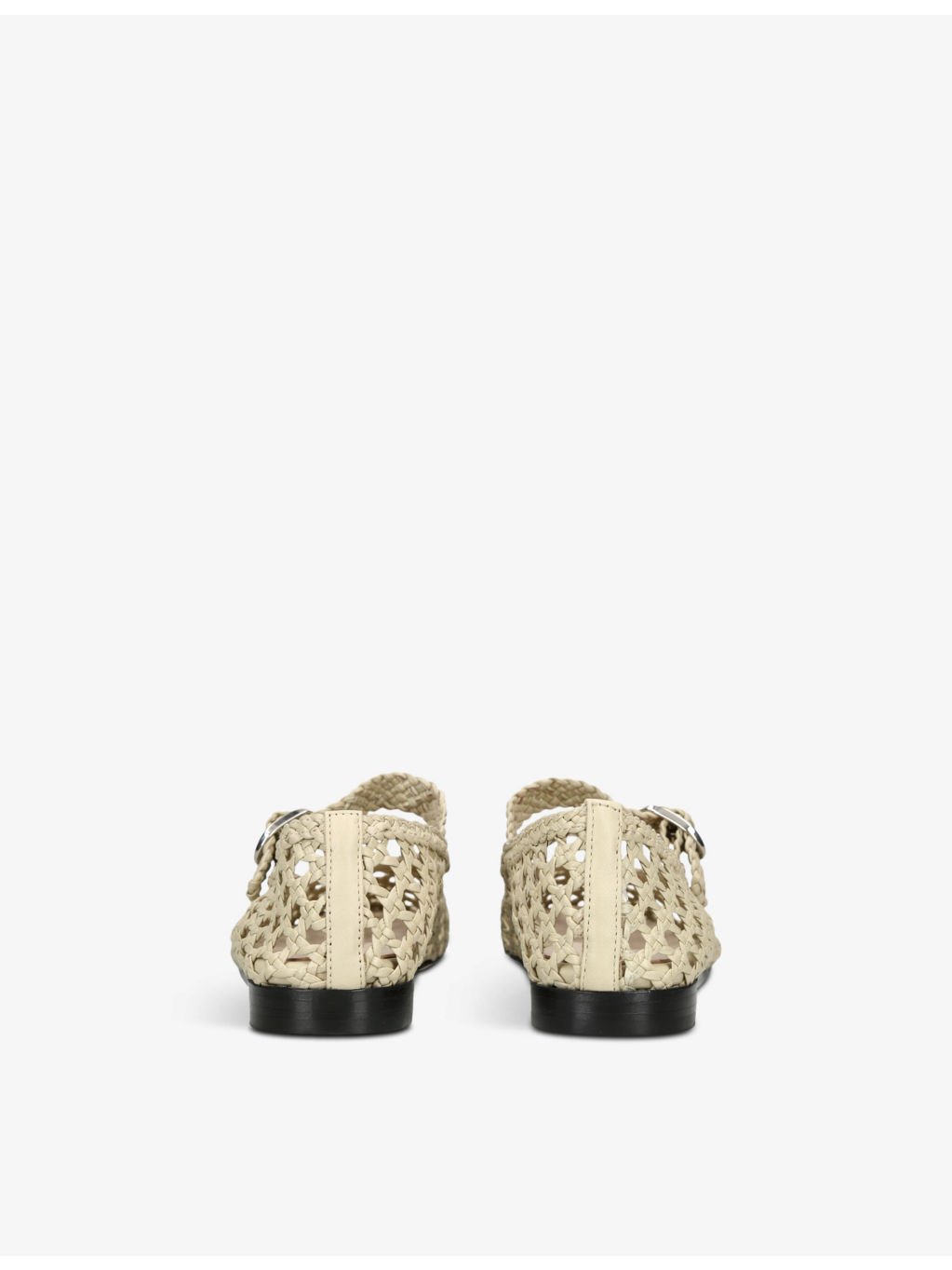 Mary Jane woven leather pumps - 4