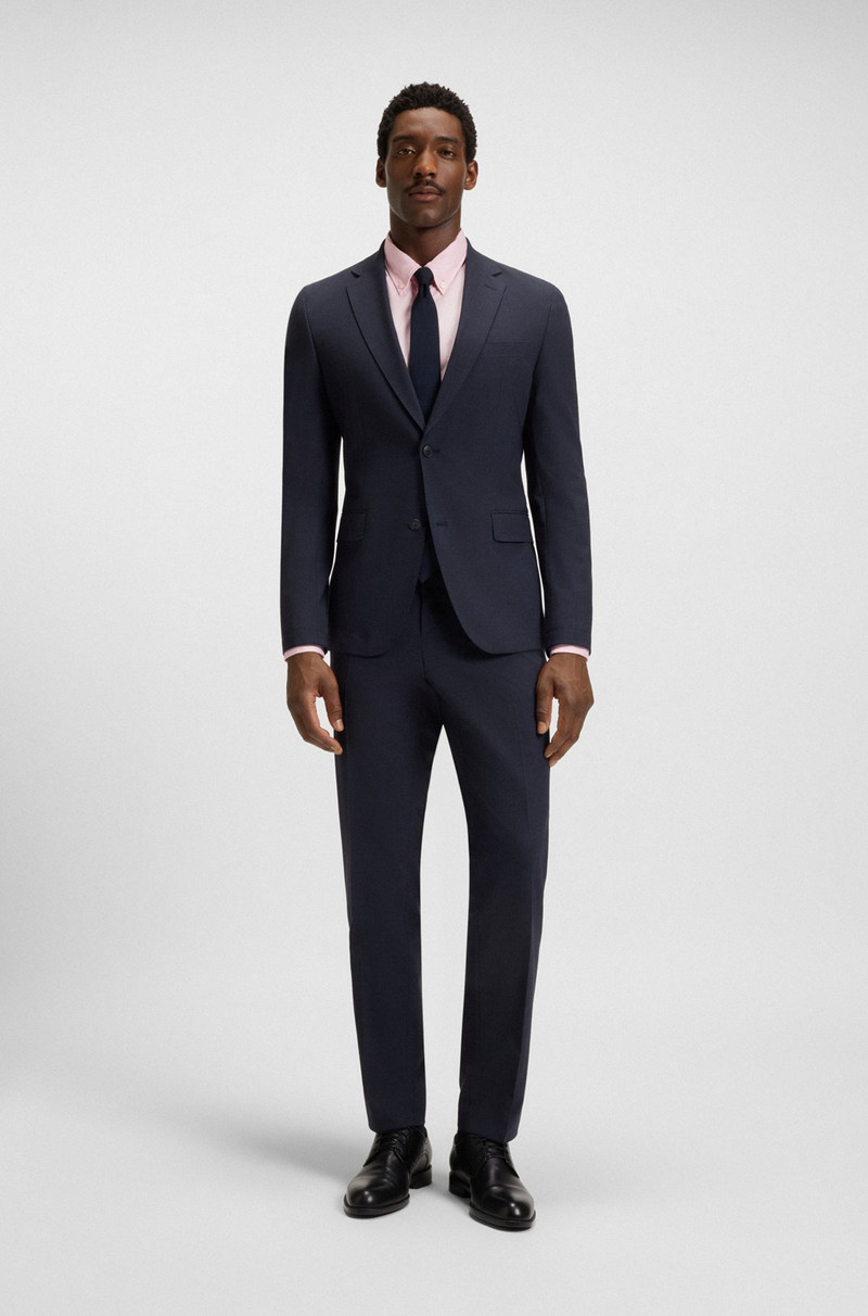 BOSS SLIM-FIT SHIRT WITH DOUBLE B MONOGRAM outlook