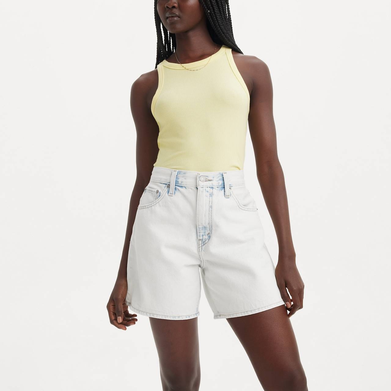 HIGH RISE BAGGY WOMEN'S SHORTS - 4