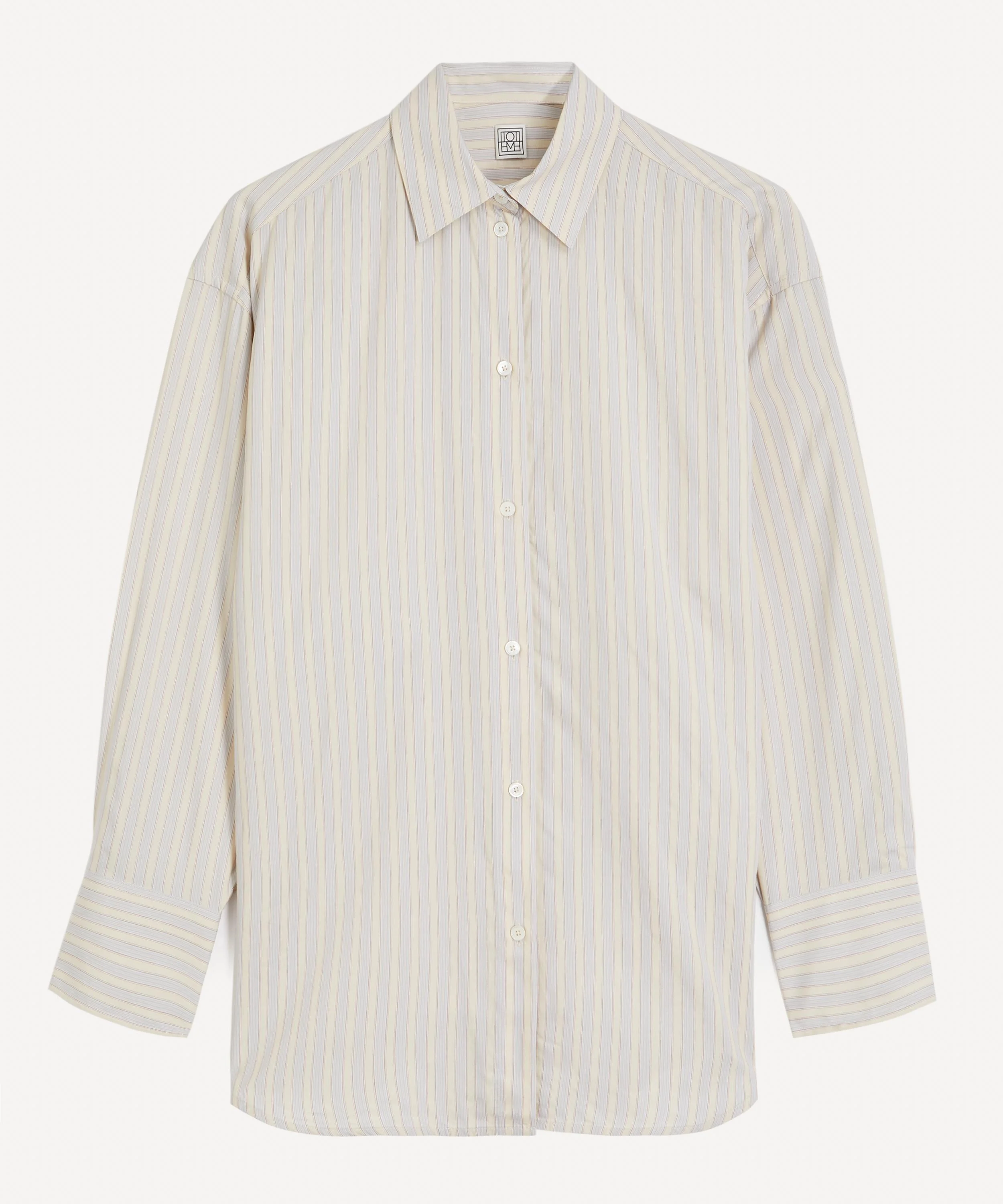 Yellow-Sky Oversized Stripe Shirt - 1