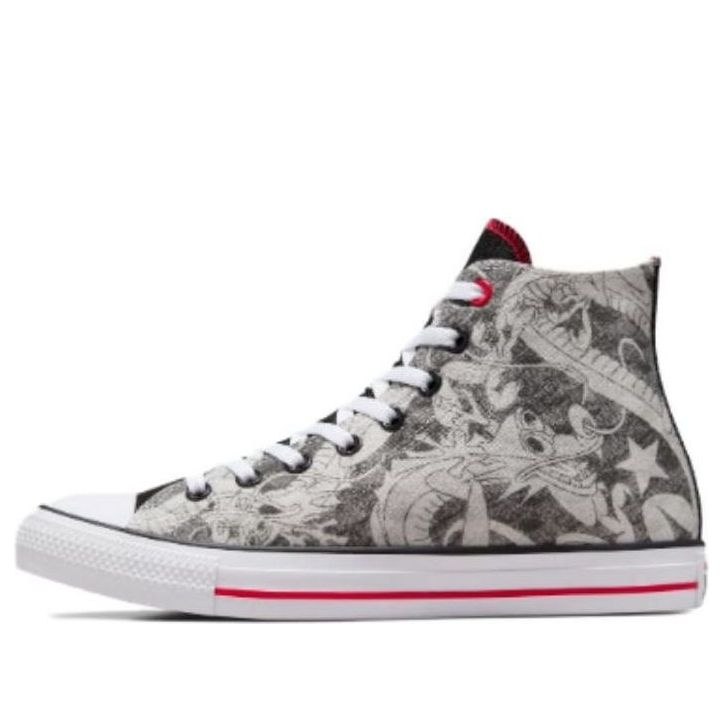 Converse Chuck Taylor All Star YOTD High Top 'Dragon Graphic Black White' A08702C - 1