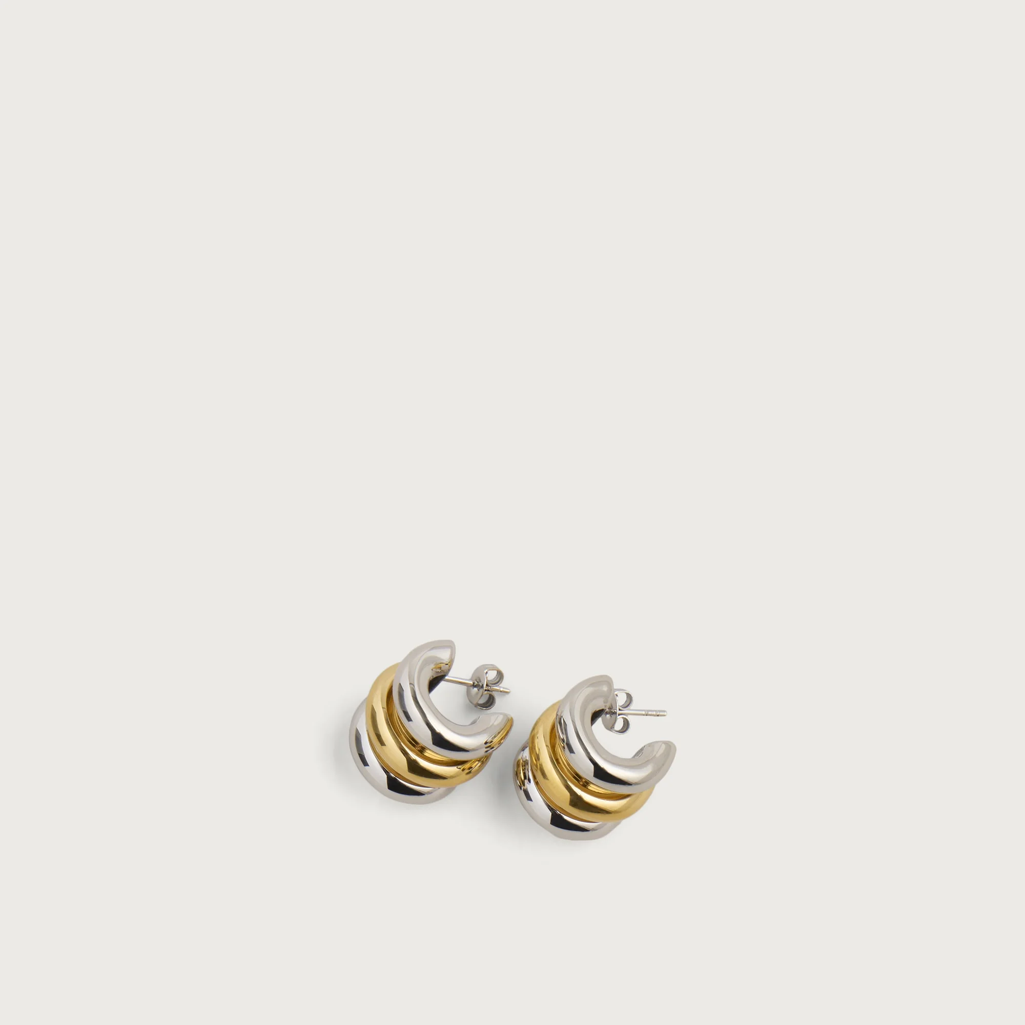 Missoma Chubby Tripple Small Hoop Earrings - 1