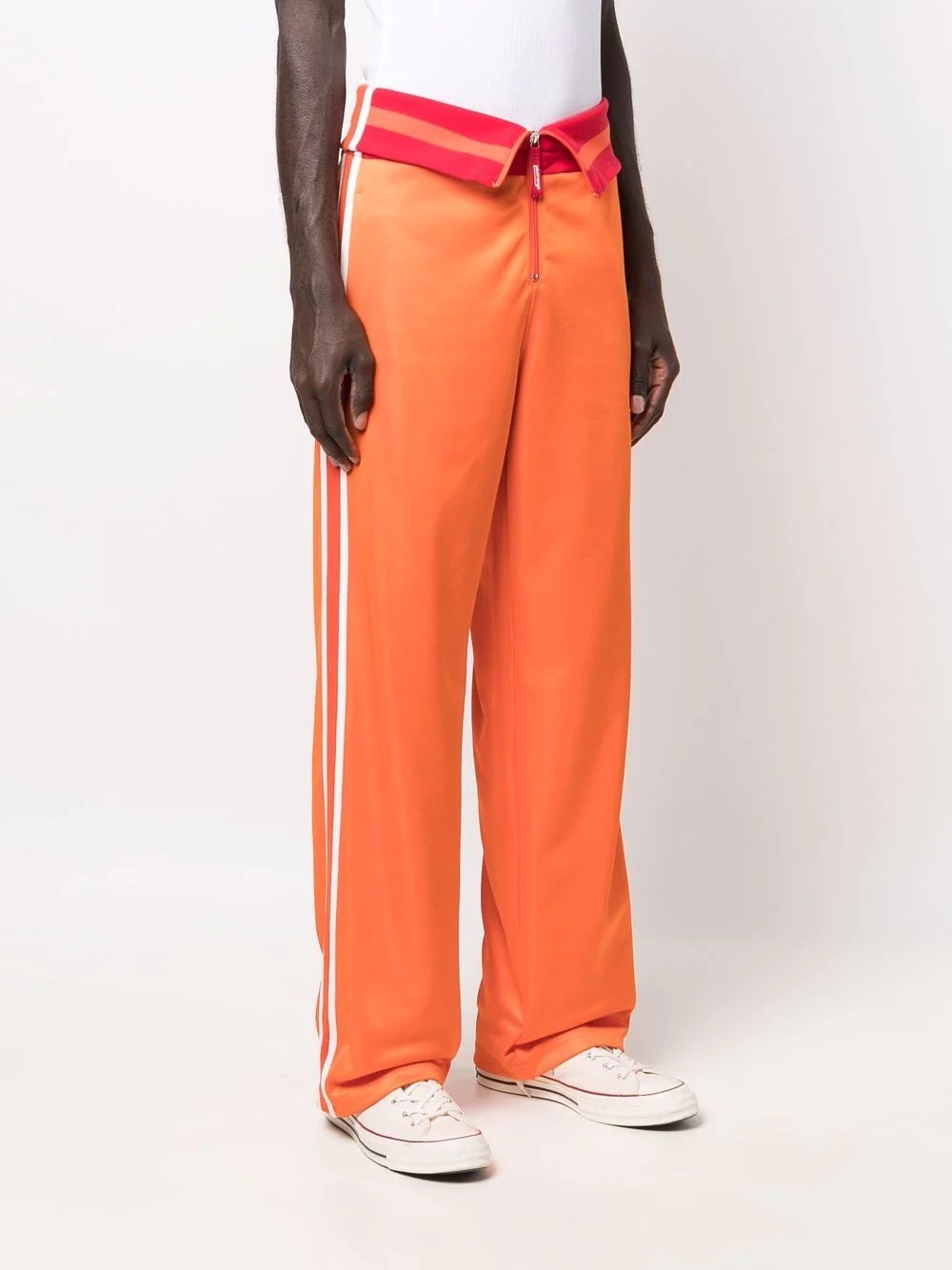 high-waisted straight-leg track pants - 3