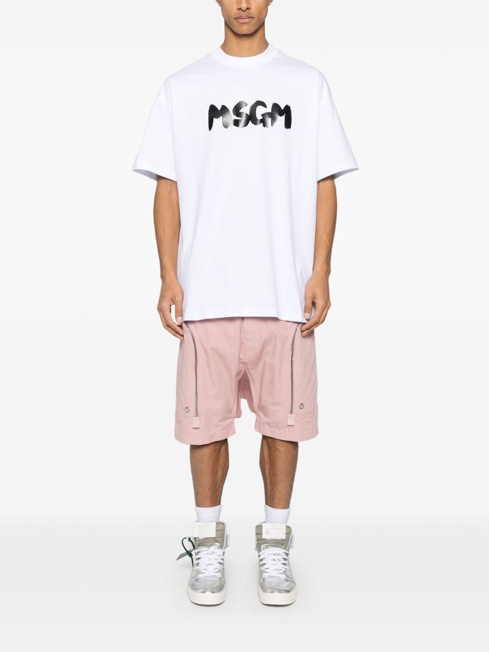 Cotton T-shirt with logo - 4