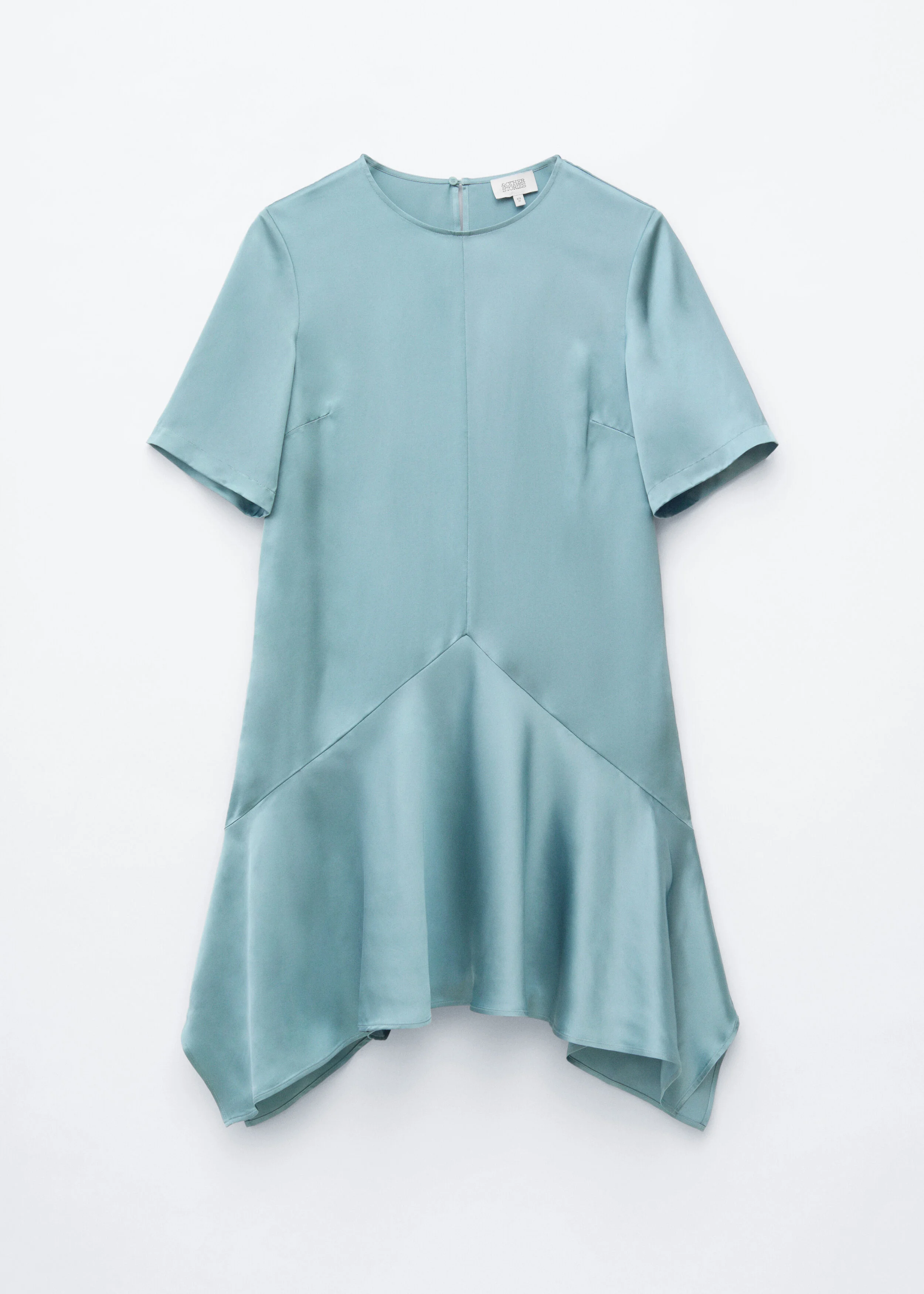 Handkerchief Hem Mini Dress - 1
