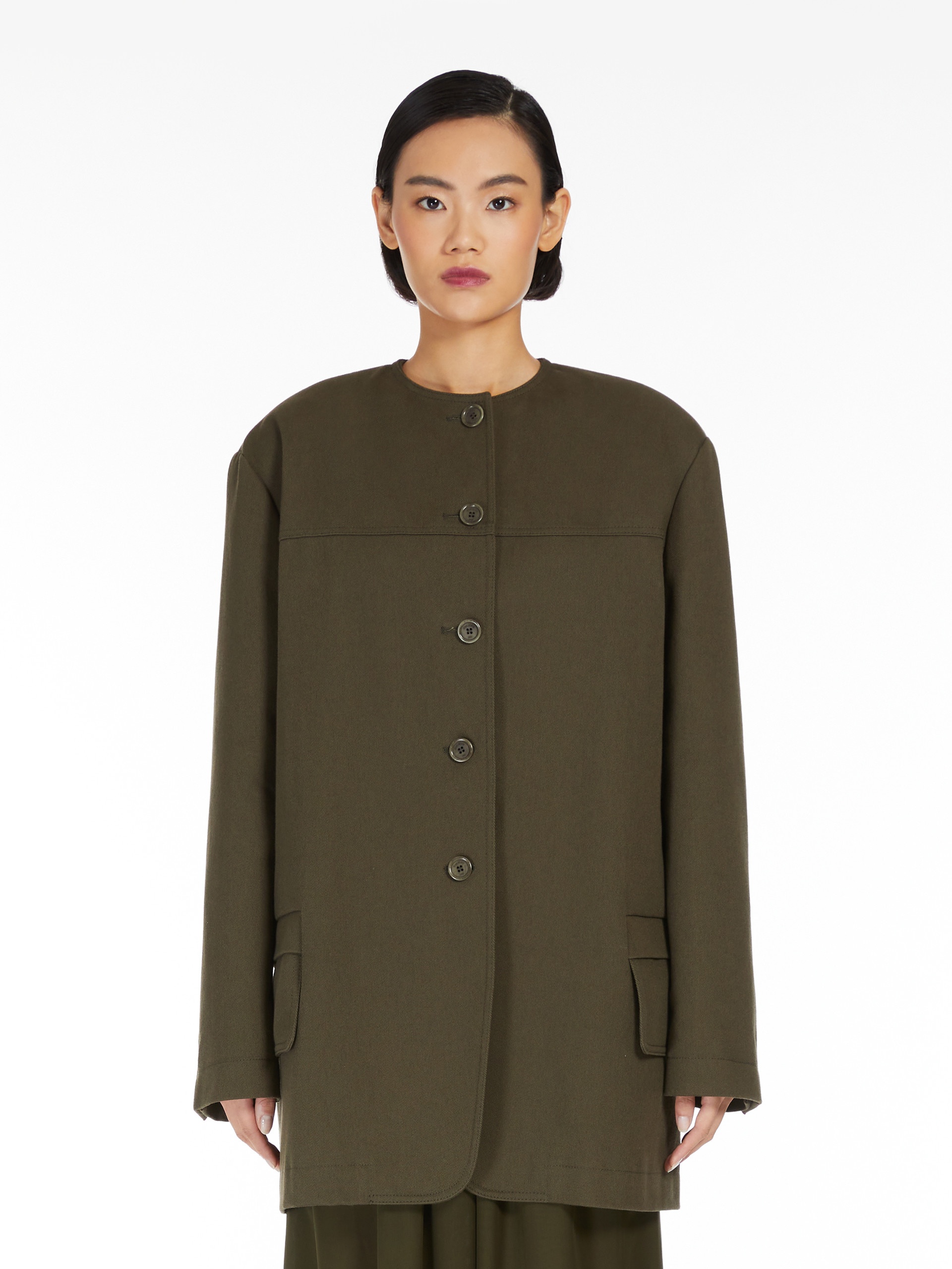 Max Mara RECITAL Cotton shirt jacket | REVERSIBLE