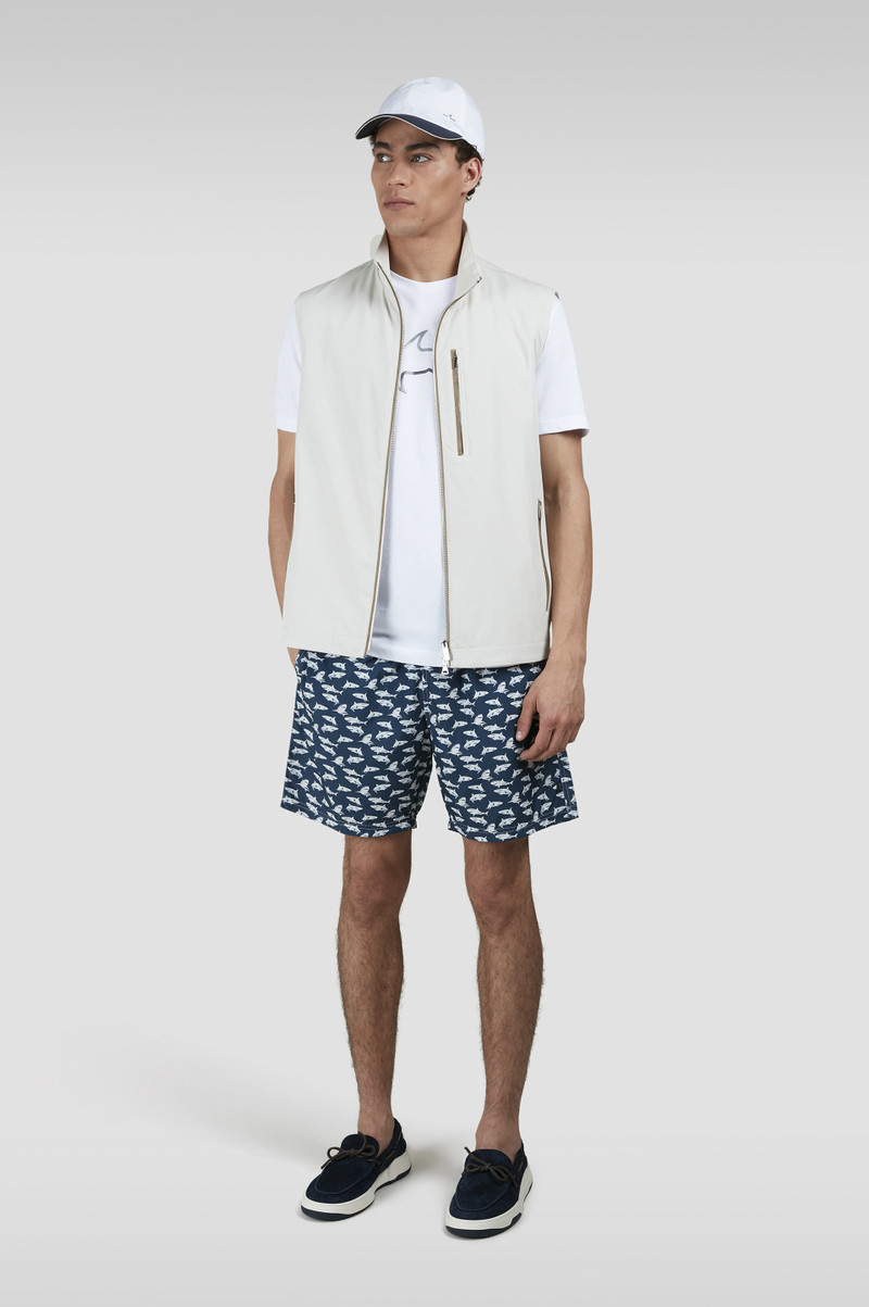 Paul & Shark T-SHIRT IN COTTON JERSEY WITH REFLECTIVE SHARK PRINT outlook